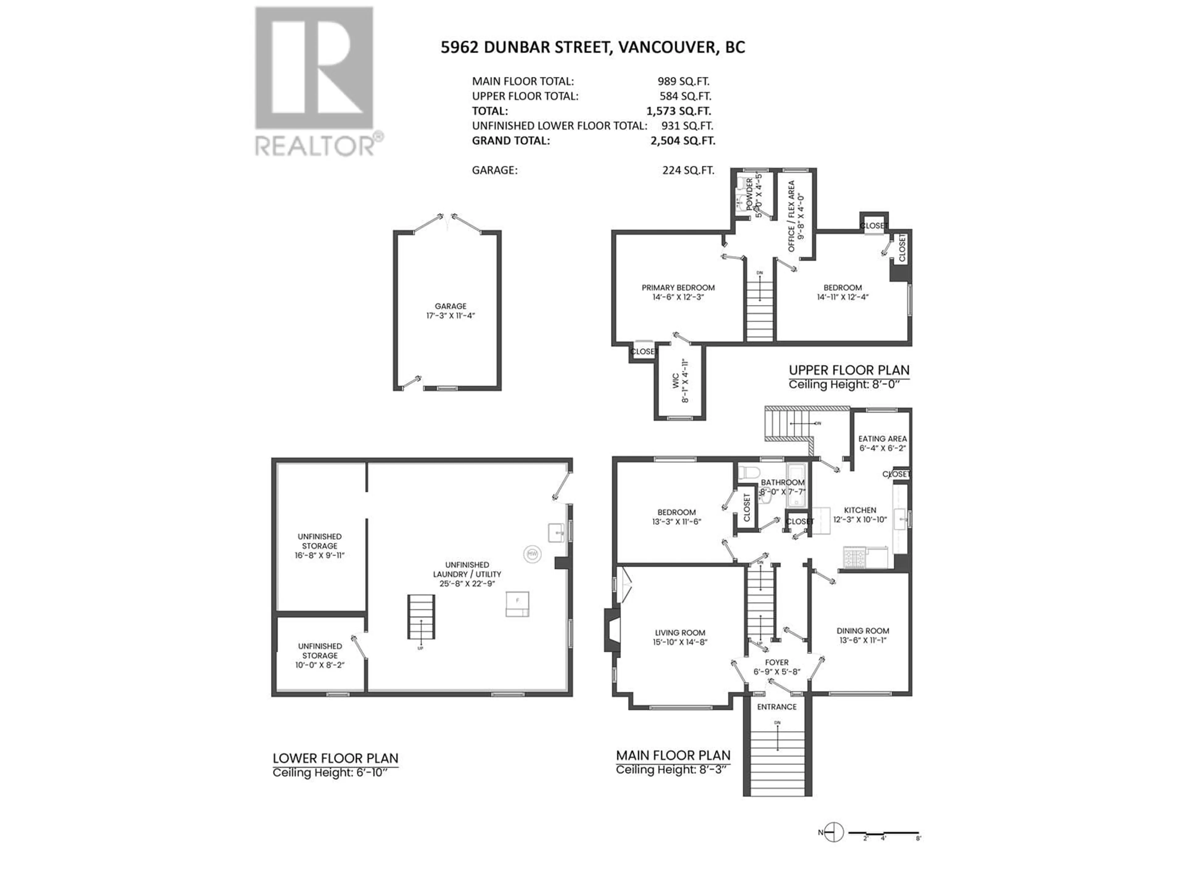 Floor plan for 5962 DUNBAR STREET, Vancouver British Columbia V6N1X2
