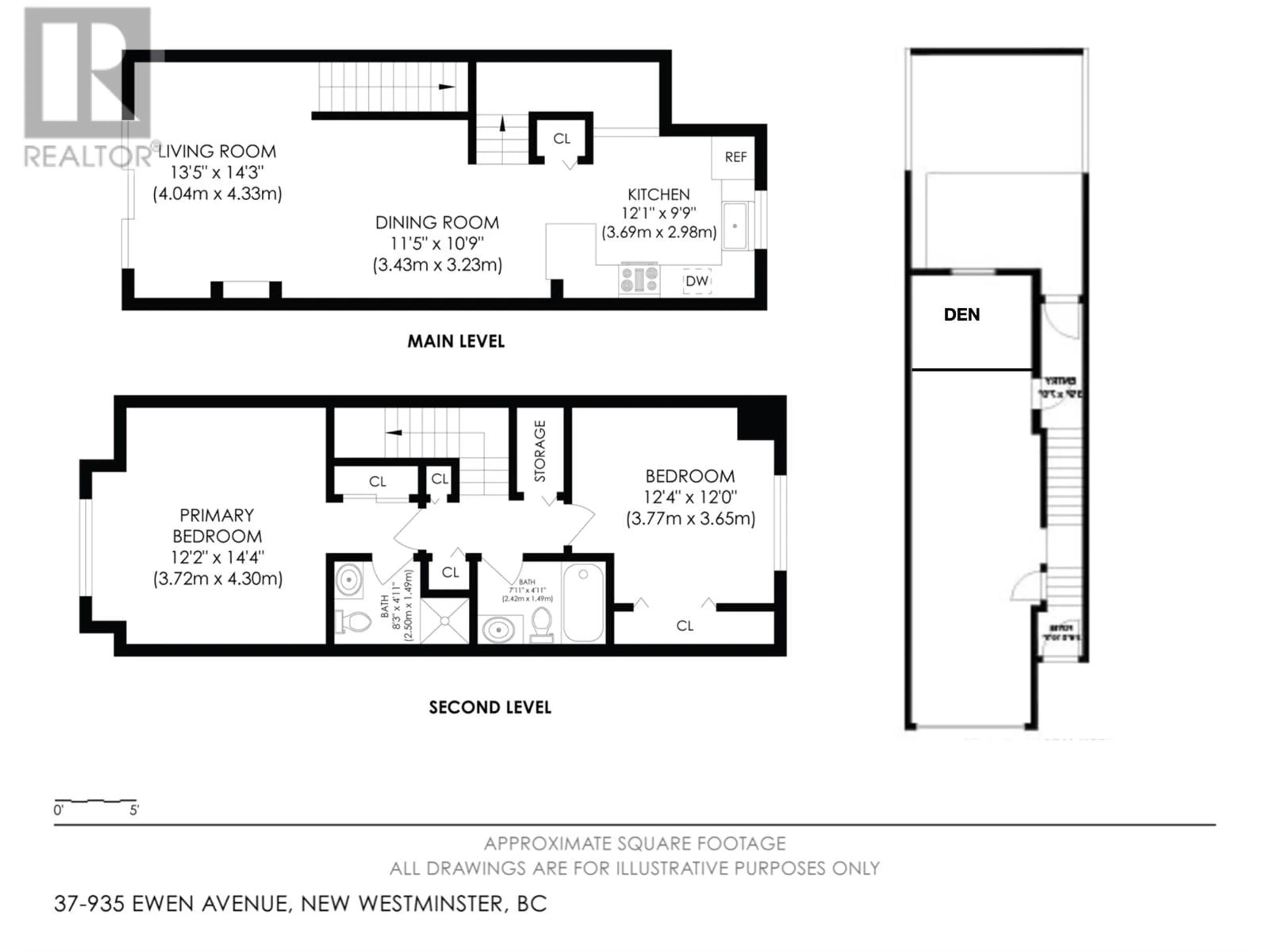 Floor plan for 37 - 935 EWEN AVENUE, New Westminster British Columbia V3M0A1