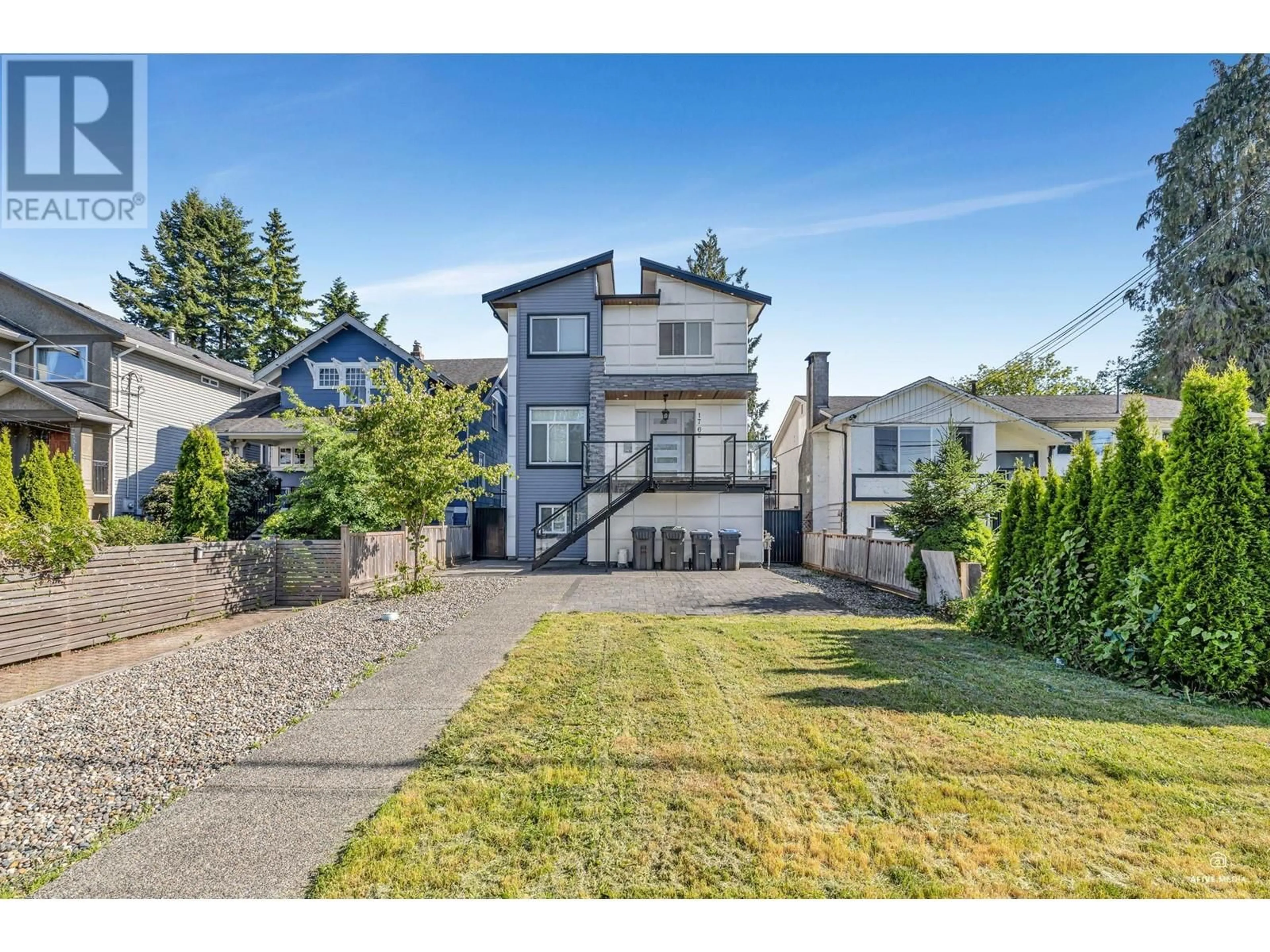 A pic from outside/outdoor area/front of a property/back of a property/a pic from drone, street for 1762 LANGAN AVENUE, Port Coquitlam British Columbia V3C1K7