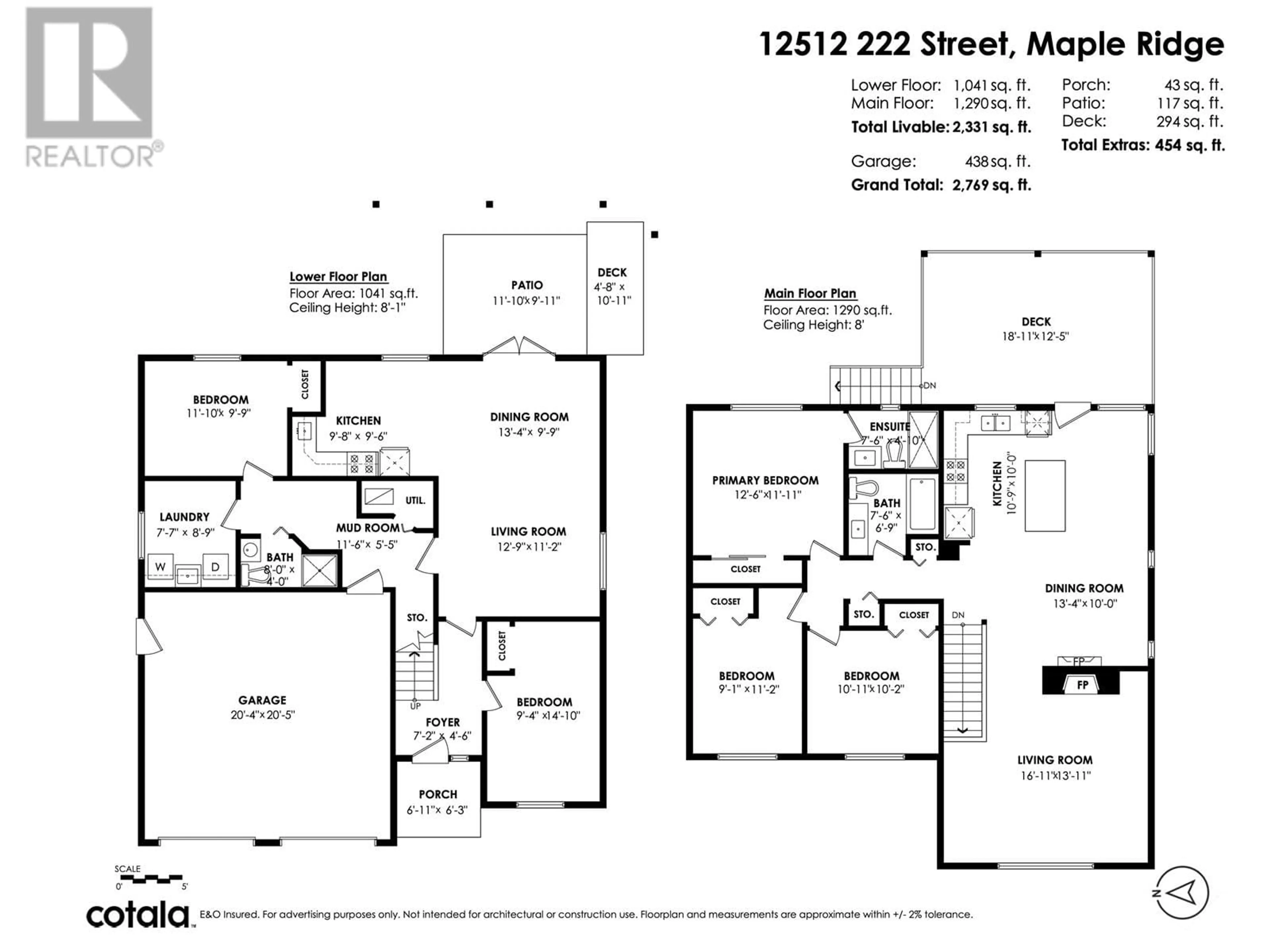 Floor plan for 12512 222 STREET, Maple Ridge British Columbia V2X0W5