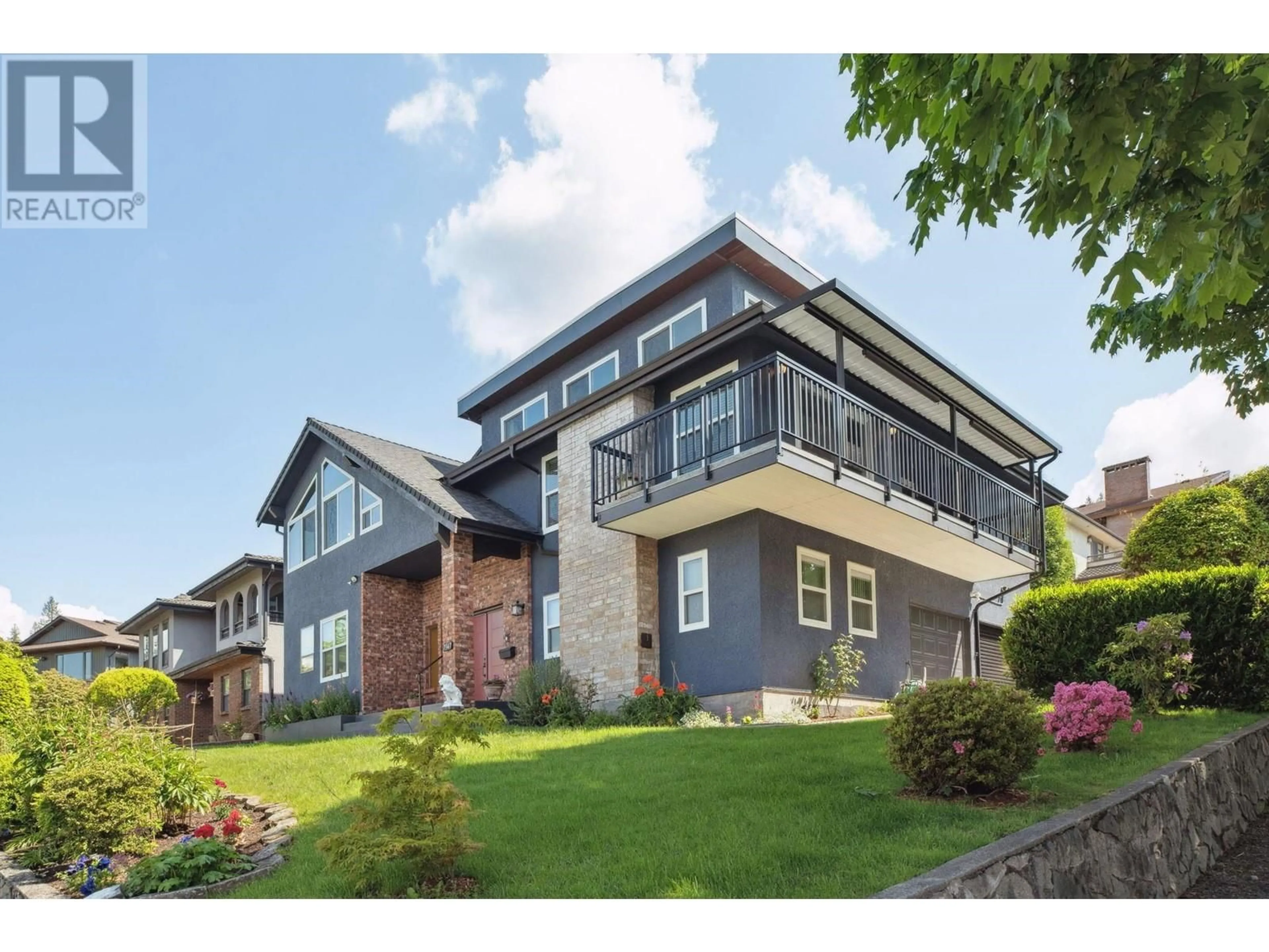 Home with brick exterior material, unknown for 7347 QUEENSTON COURT, Burnaby British Columbia V5A3M5