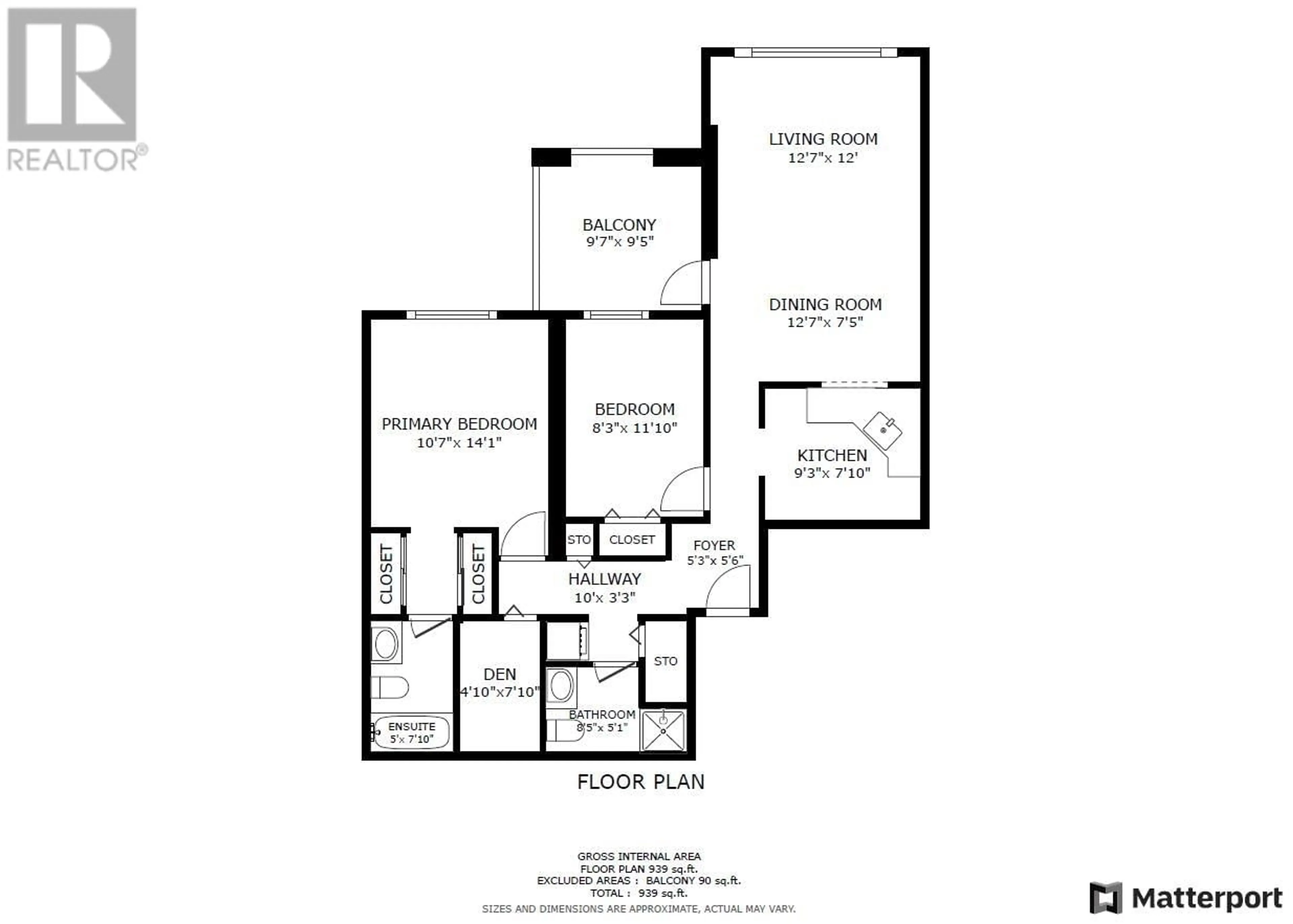 Floor plan for 504 - 2528 BROADWAY, Vancouver British Columbia V5M4V2