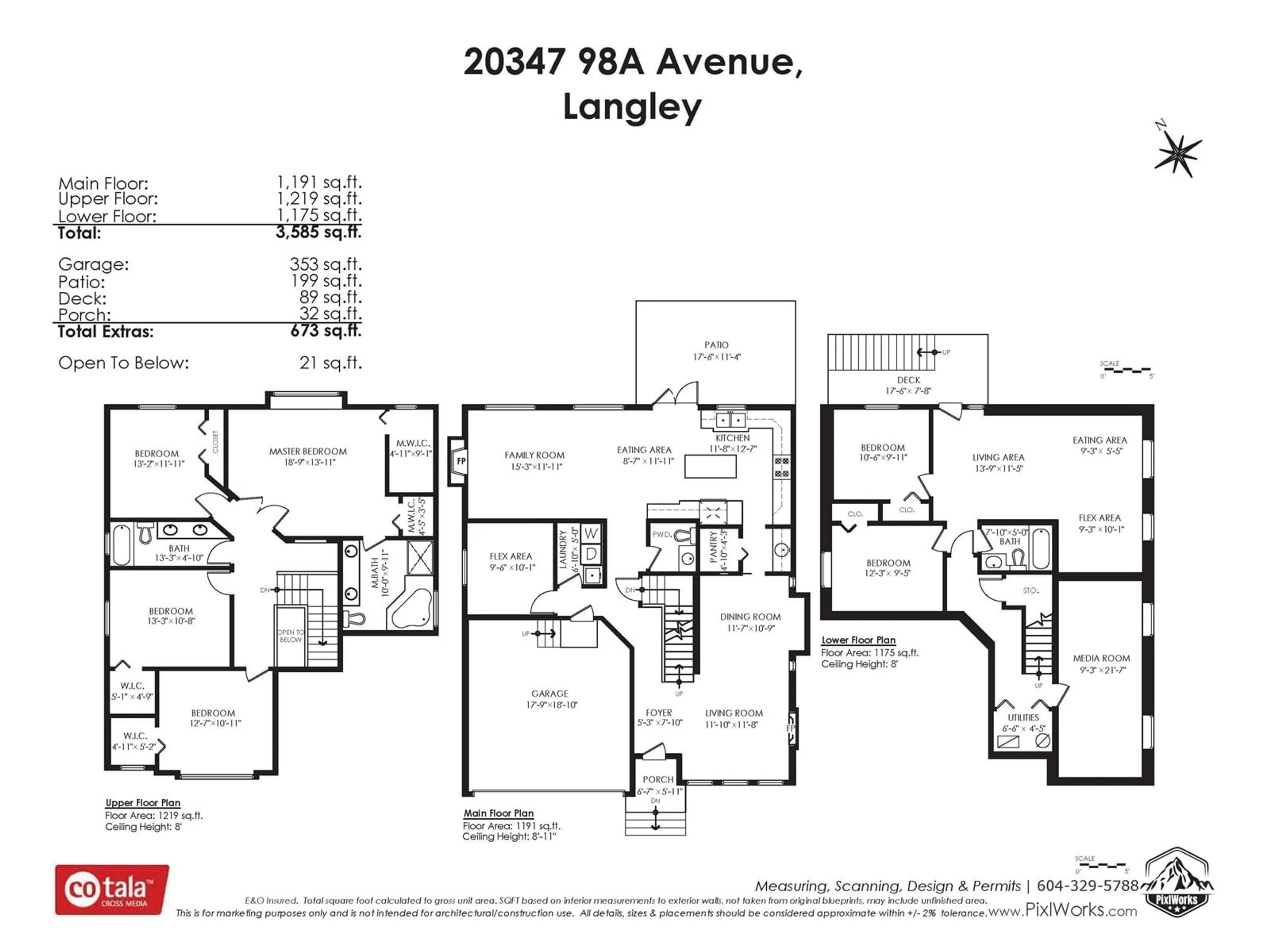 Floor plan for 20347 98A, Langley British Columbia V1M0A6