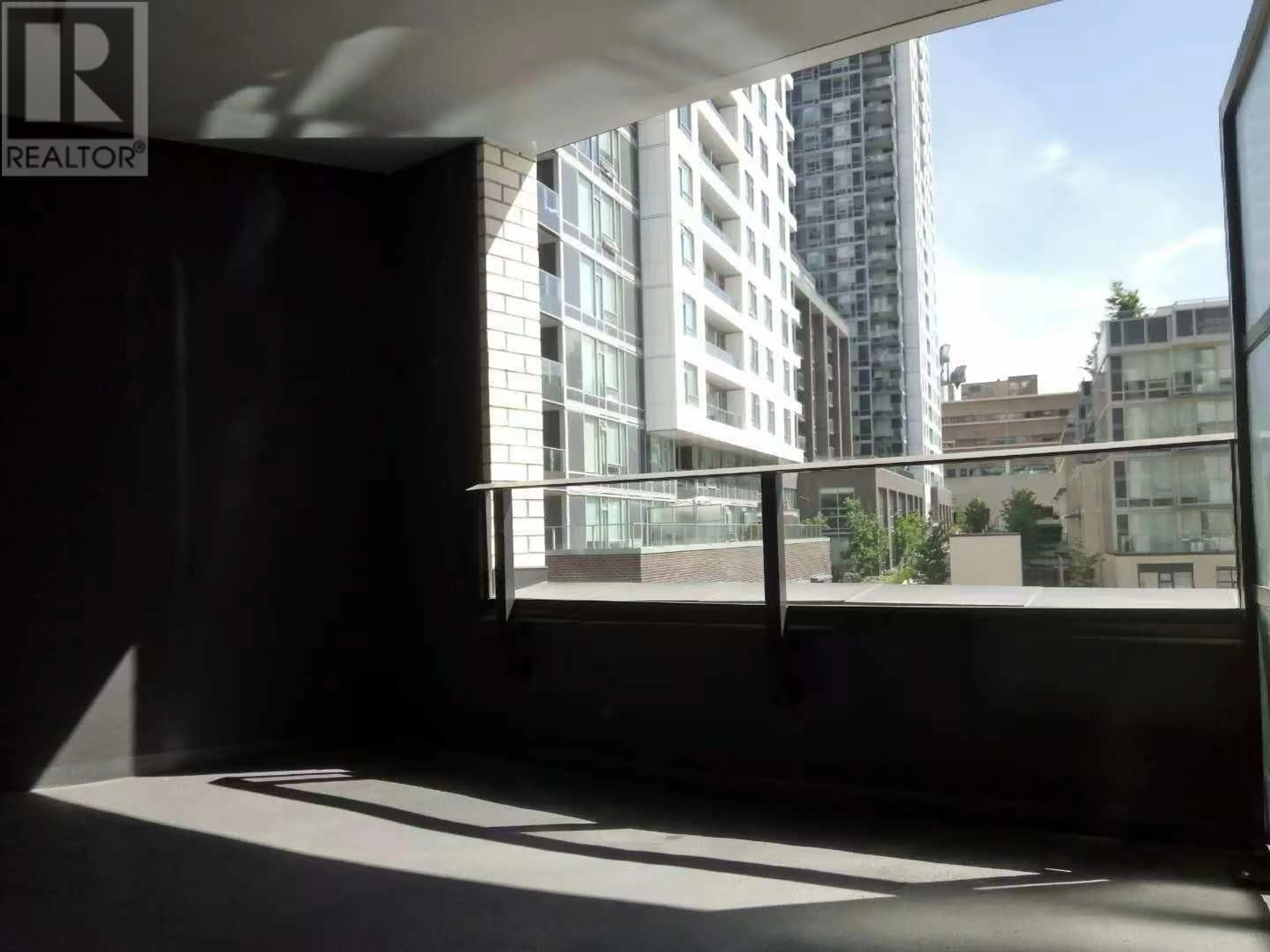 Balcony in the apartment, city buildings view from balcony for 517 - 5470 ORMIDALE STREET, Vancouver British Columbia V5R0G6
