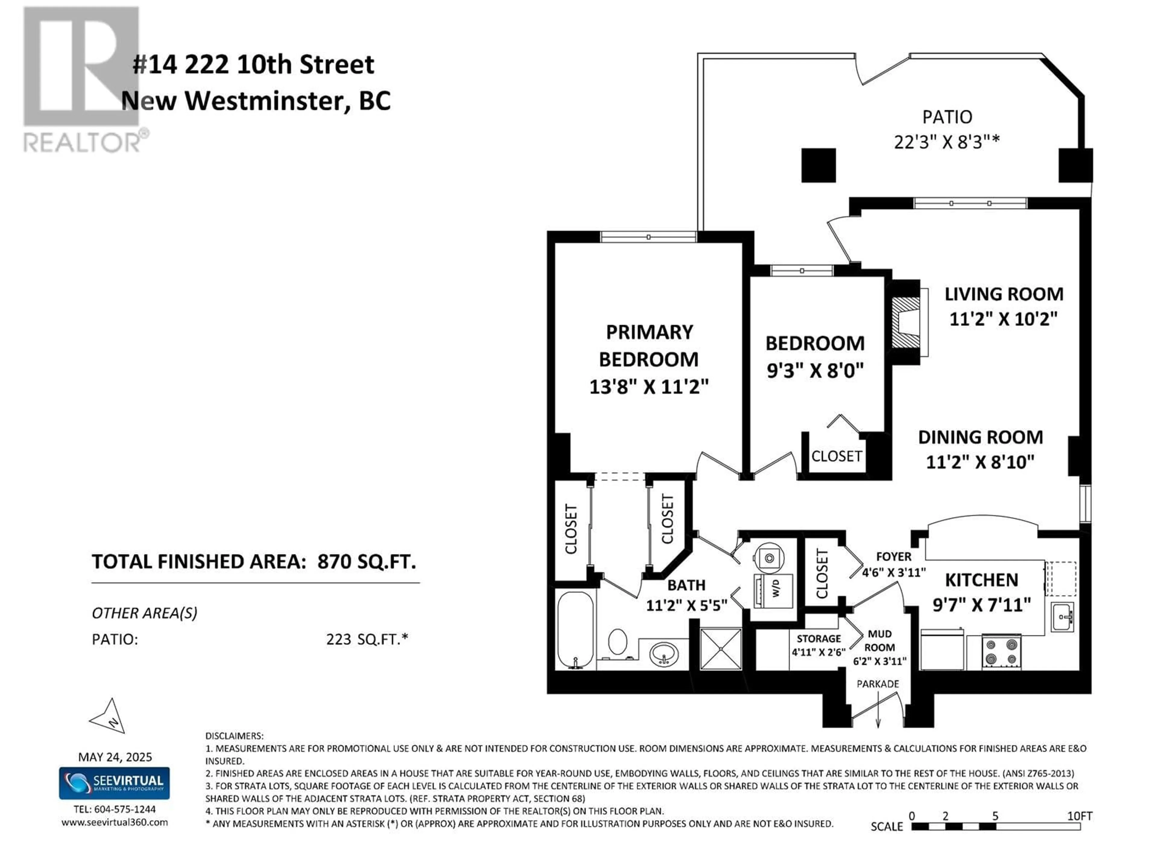 Floor plan for 14 - 222 TENTH STREET, New Westminster British Columbia V3M3X9