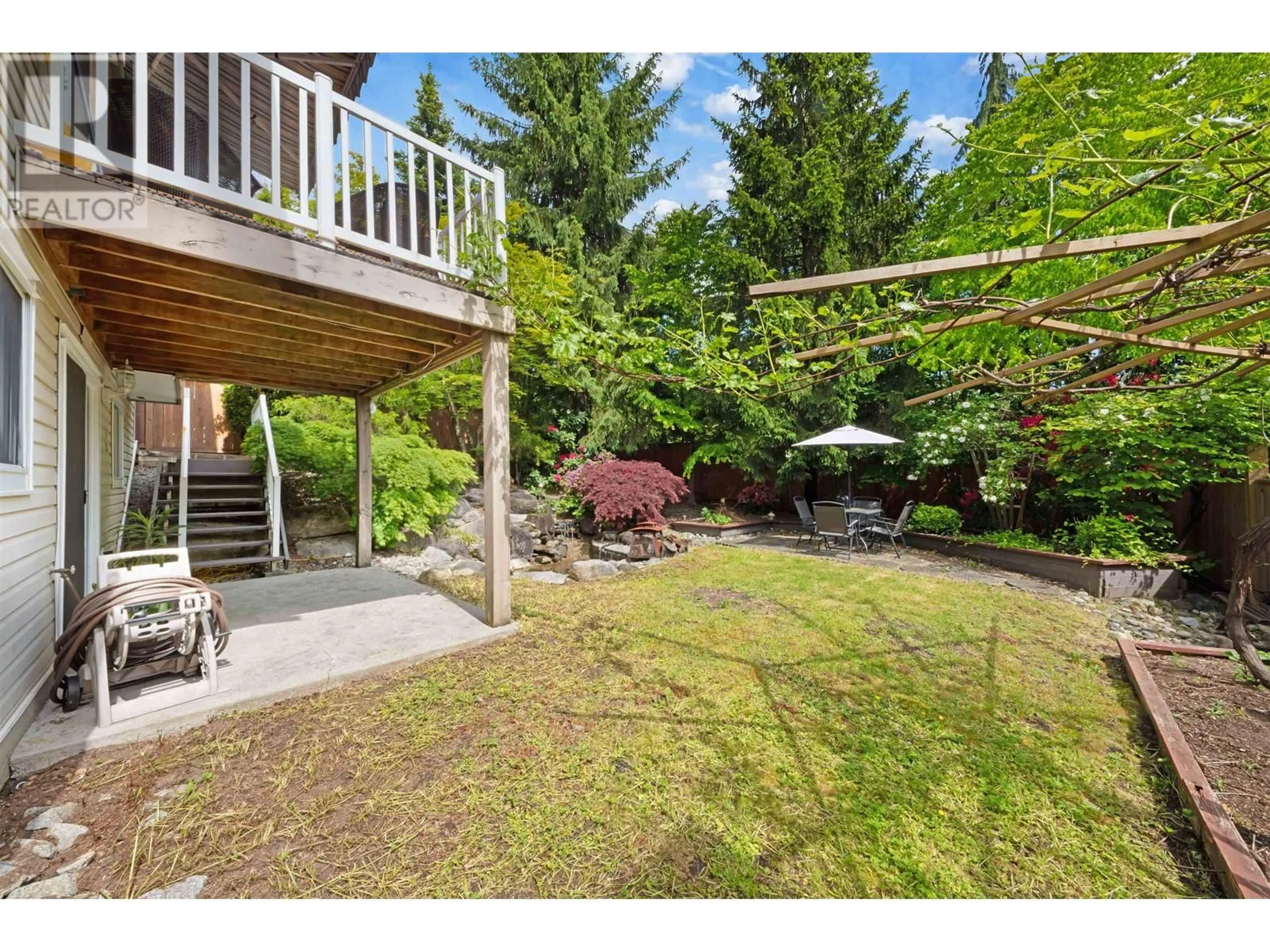 Patio, water/lake/river/ocean view for 6 LINDEN COURT, Port Moody British Columbia V3H5C1