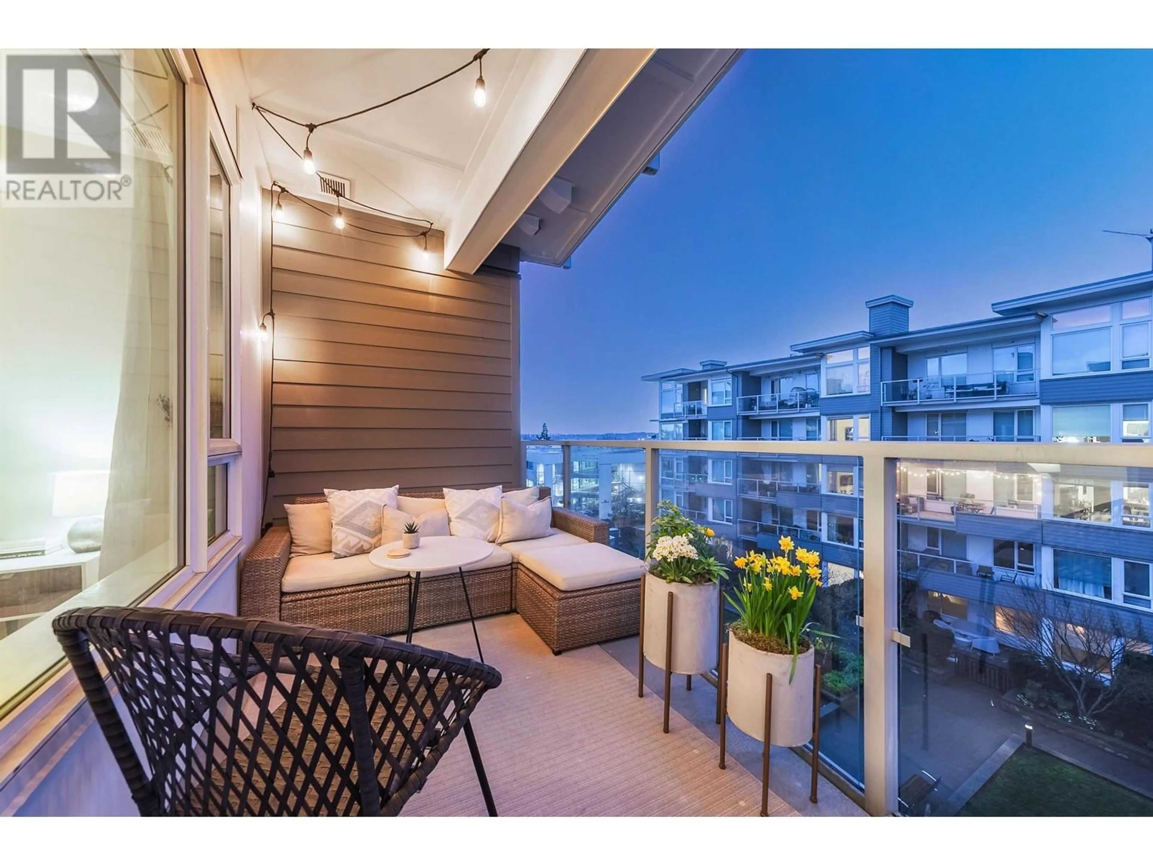Balcony in the apartment, unknown for 428 - 255 1ST STREET, North Vancouver British Columbia V7M3G8