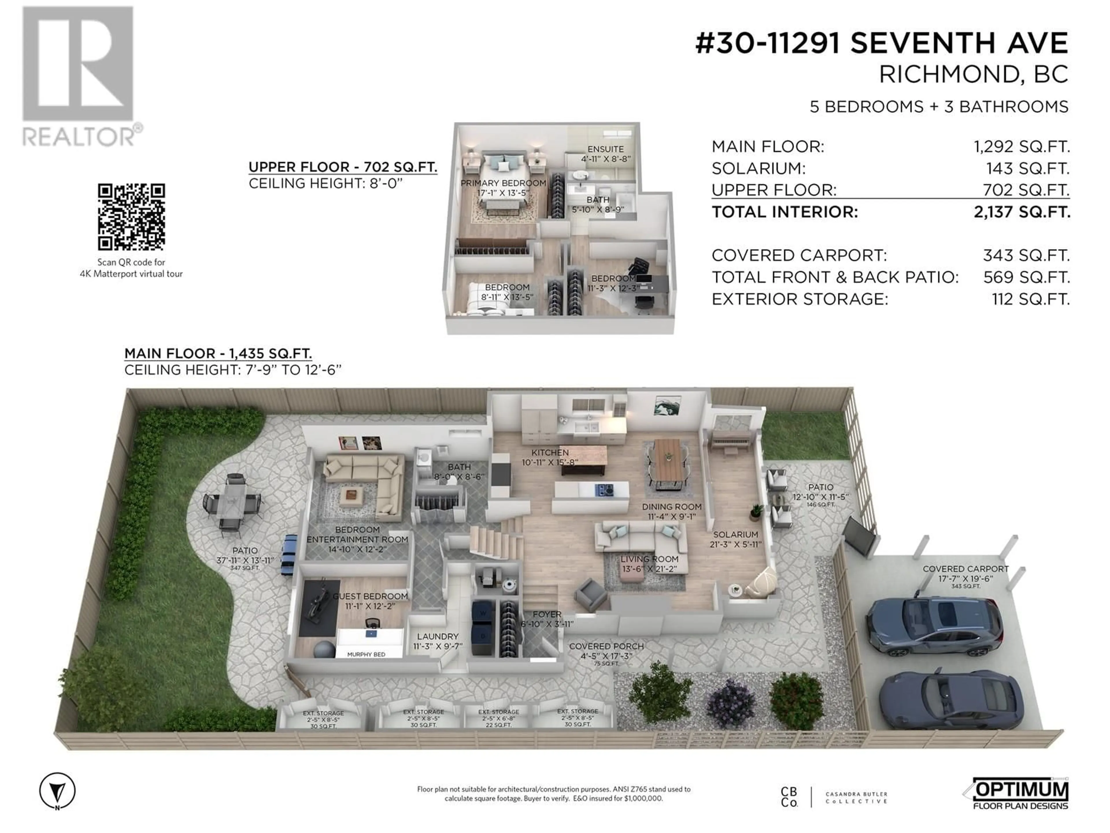 Floor plan for 30 - 11291 7TH AVENUE, Richmond British Columbia V7E4J3