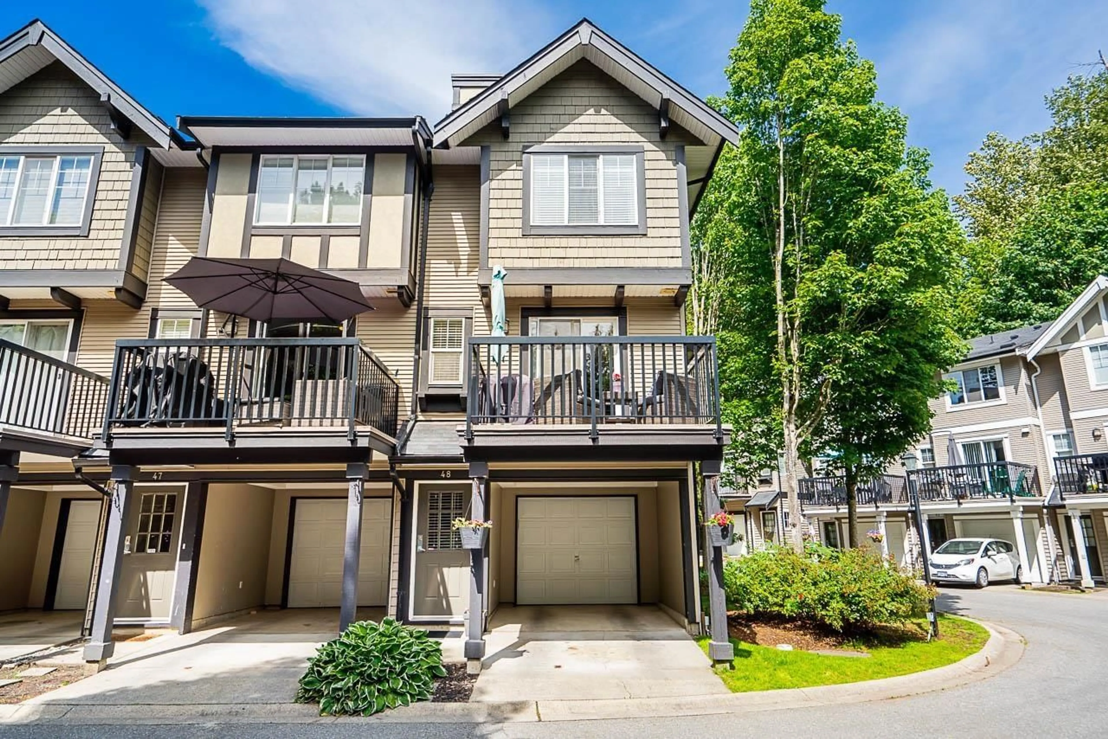 A pic from outside/outdoor area/front of a property/back of a property/a pic from drone, street for 48 - 20176 68, Langley British Columbia V2Y2X7