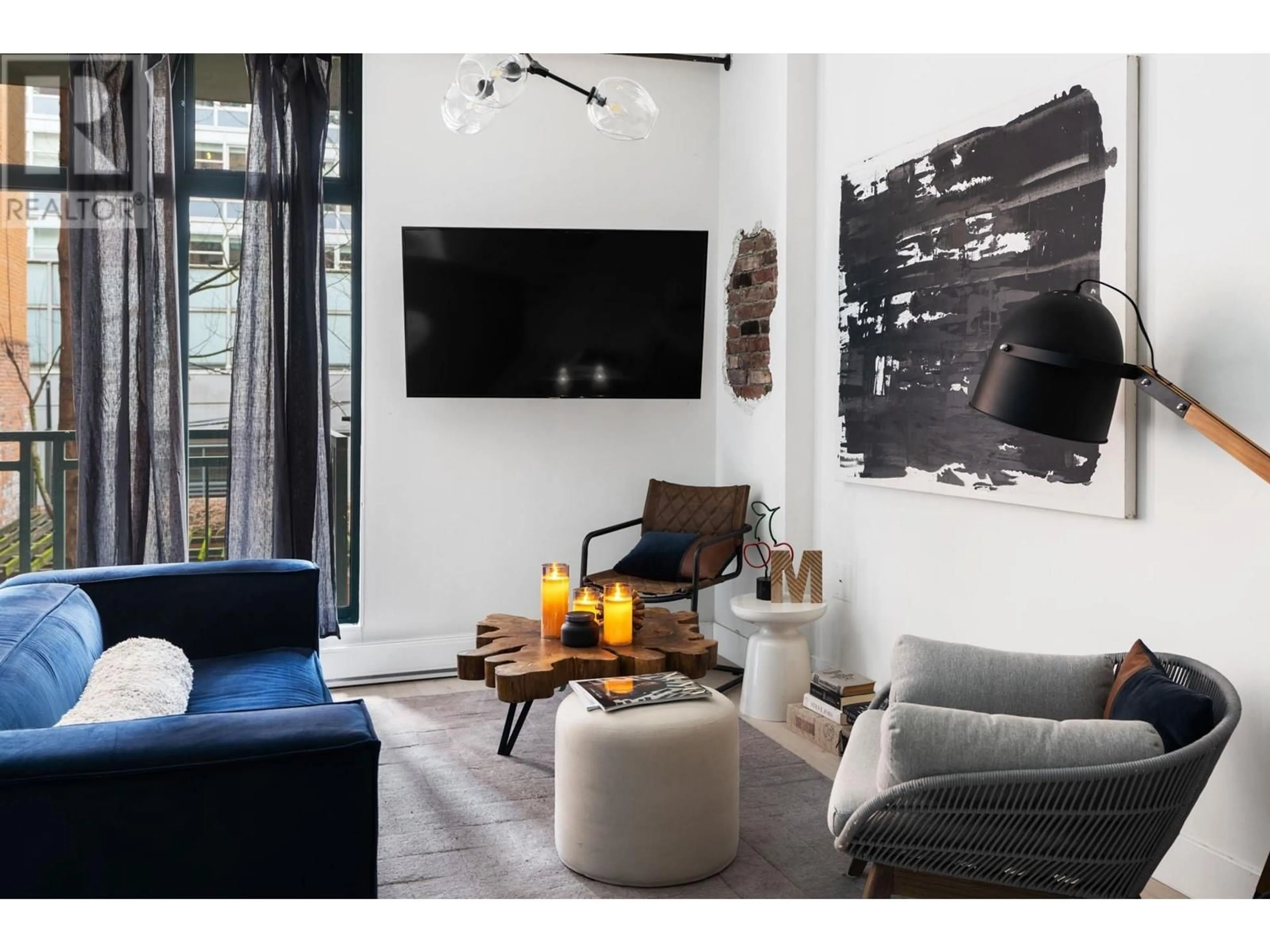 Living room with furniture, unknown for 212 - 22 CORDOVA STREET, Vancouver British Columbia V6A4G8