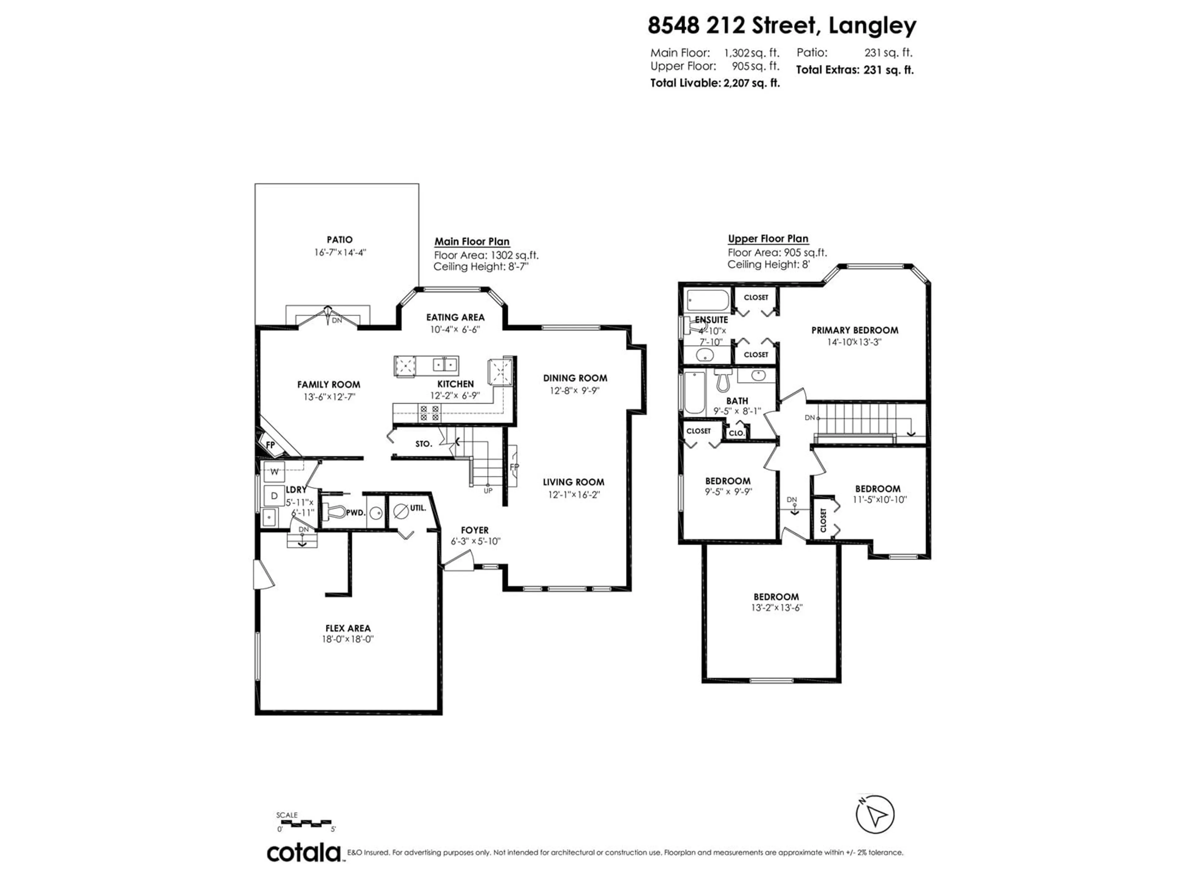 Floor plan for 8548 212, Langley British Columbia V1M2E7