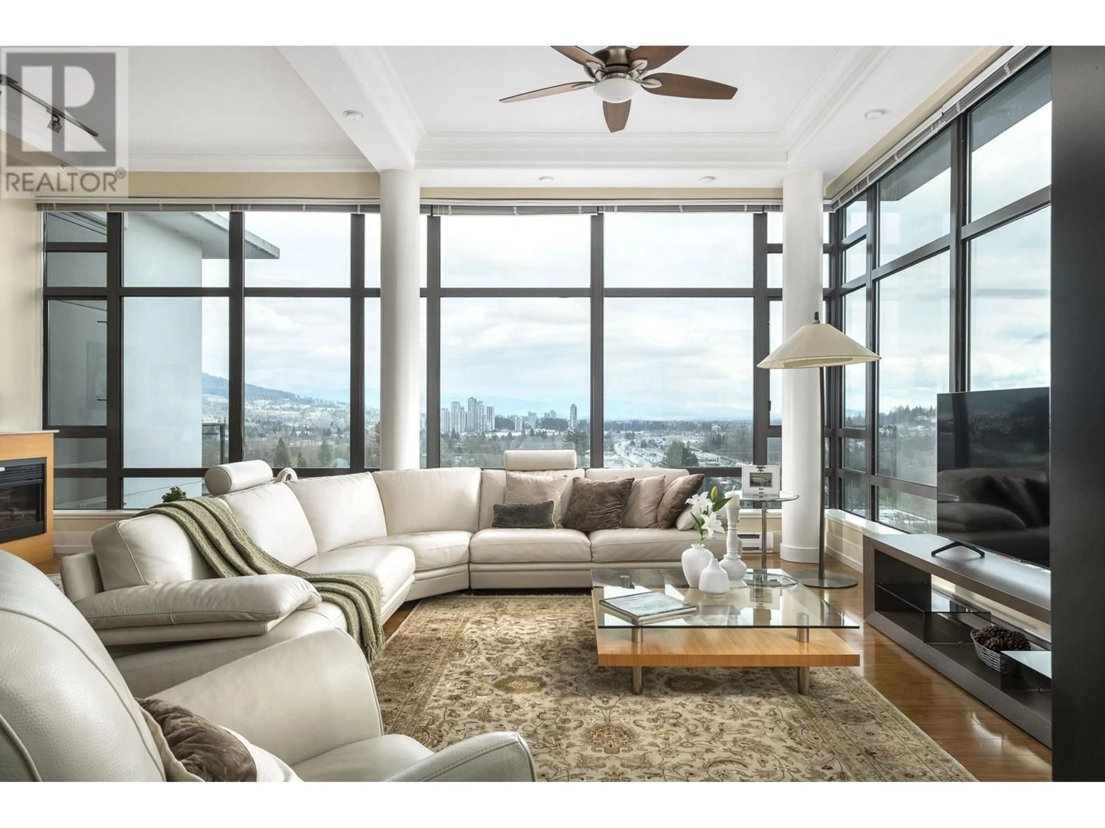 Living room with furniture, unknown for 2701 - 400 CAPILANO ROAD, Port Moody British Columbia V3E0E1