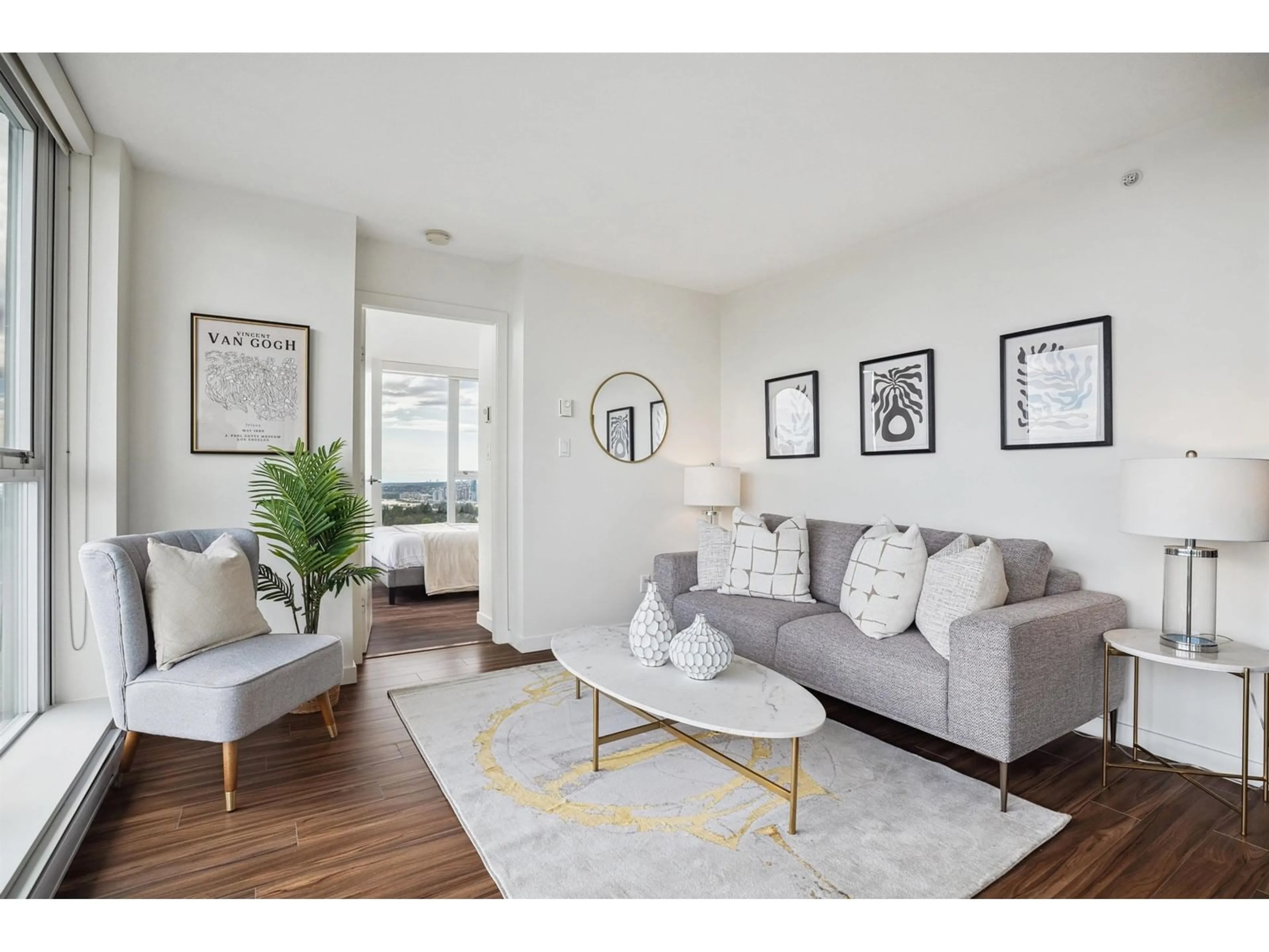 Living room with furniture, unknown for 3208 - 13325 102A, Surrey British Columbia V3T0J5