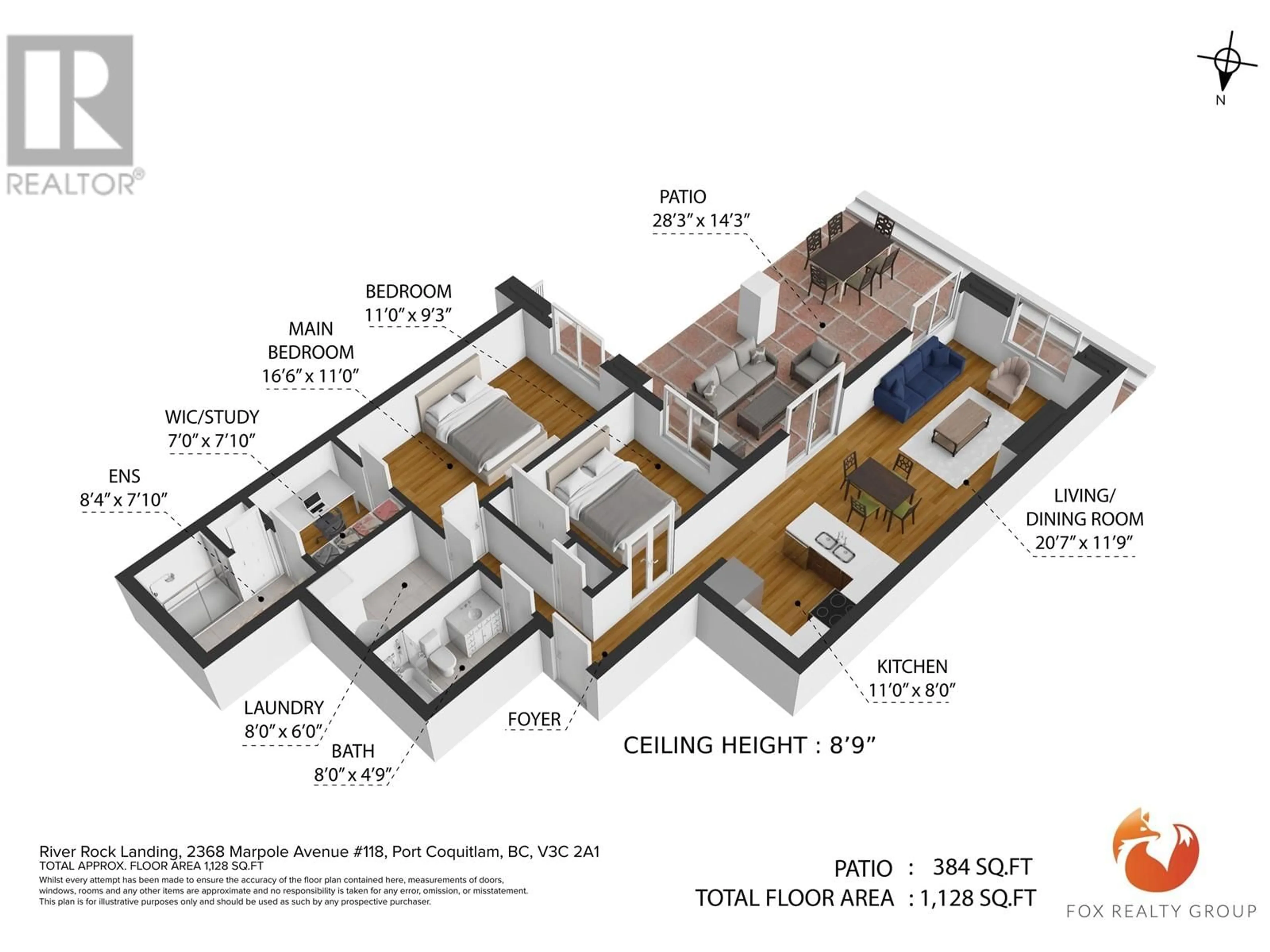 Floor plan for 118 - 2368 MARPOLE AVENUE, Port Coquitlam British Columbia V3C2A2