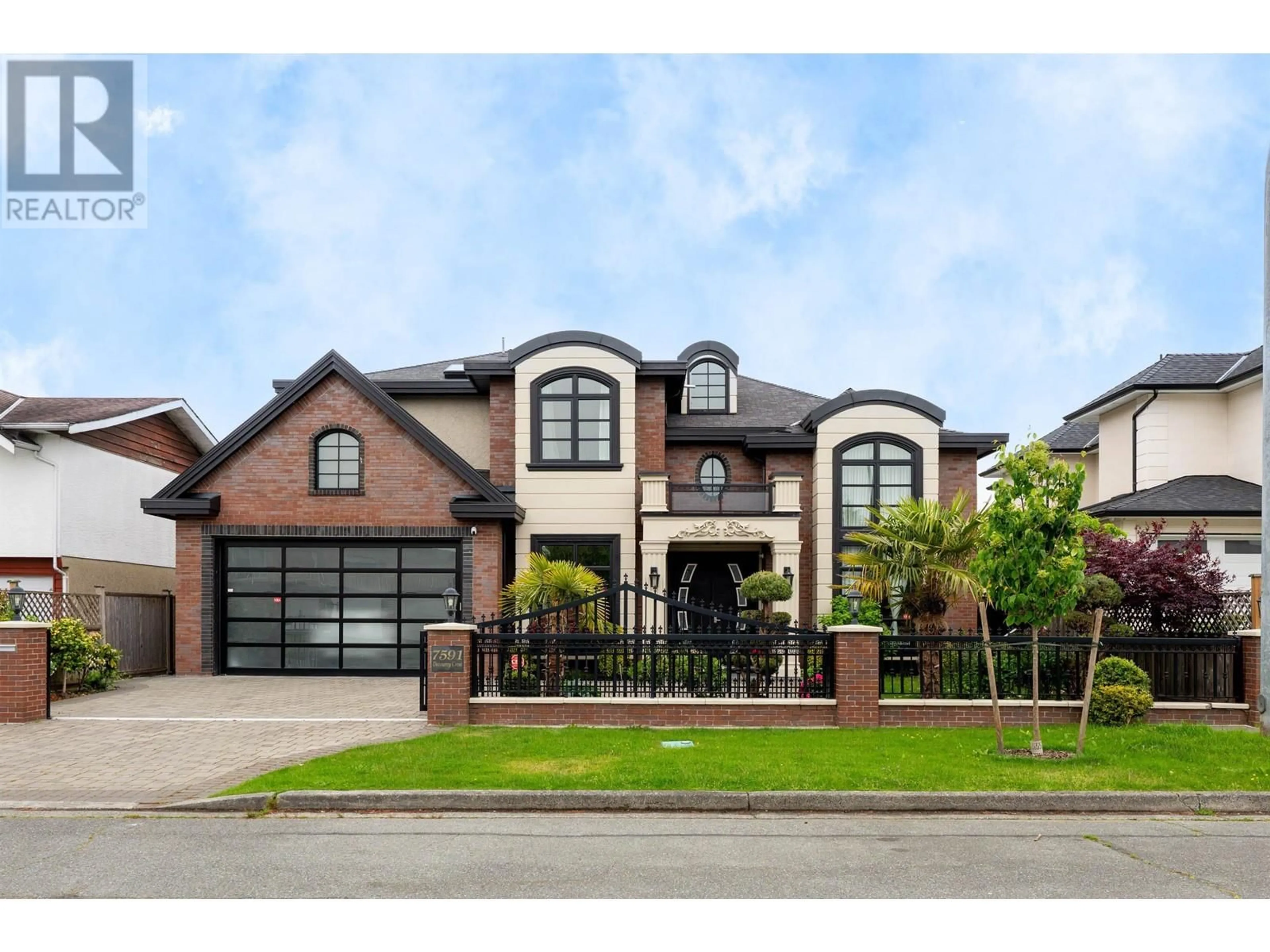 Home with brick exterior material, street for 7591 DECOURCY CRESCENT, Richmond British Columbia V7C4G2