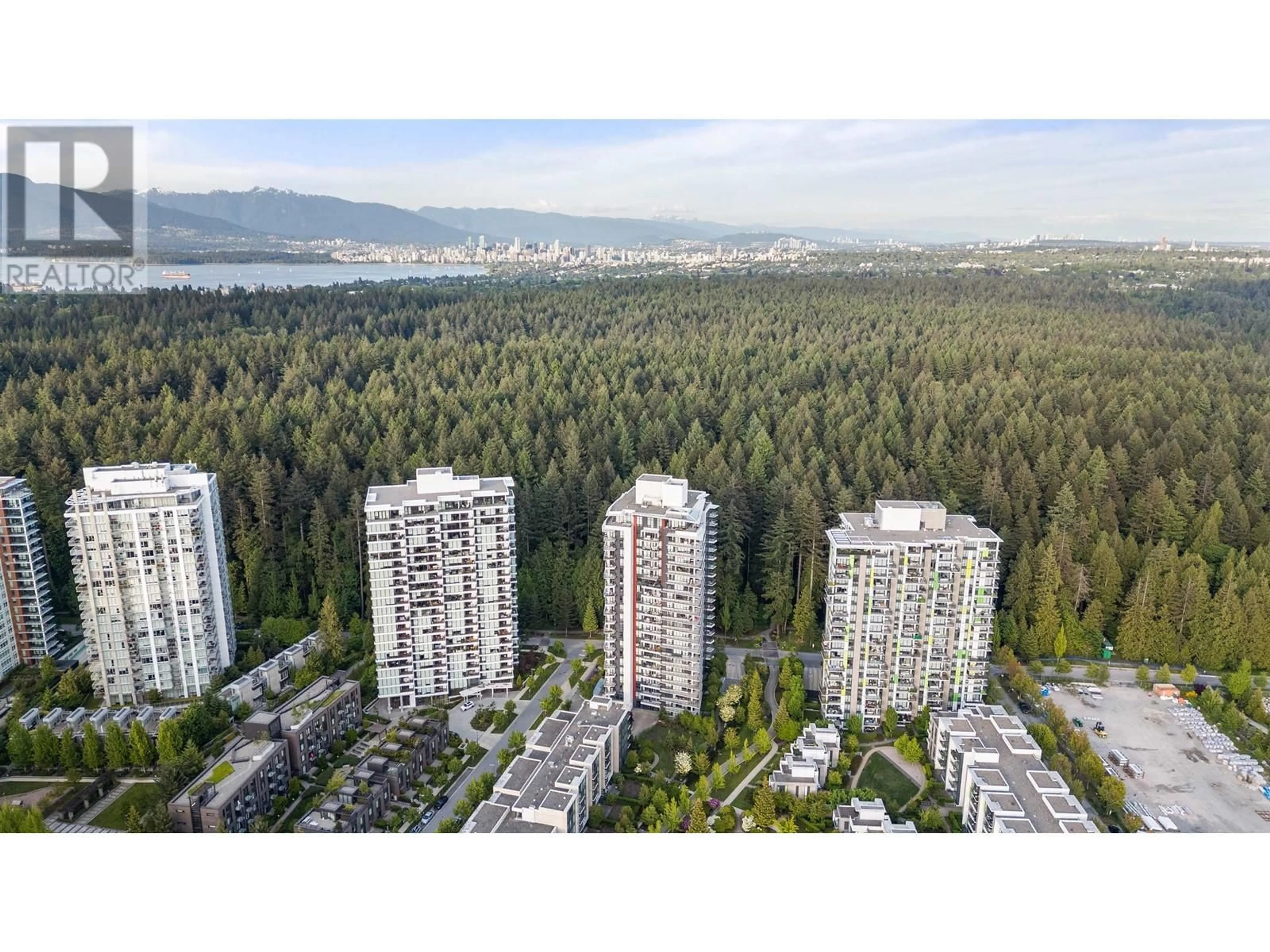 A pic from outside/outdoor area/front of a property/back of a property/a pic from drone, forest/trees view for 606 - 5628 BIRNEY AVENUE, Surrey British Columbia V6S0H7