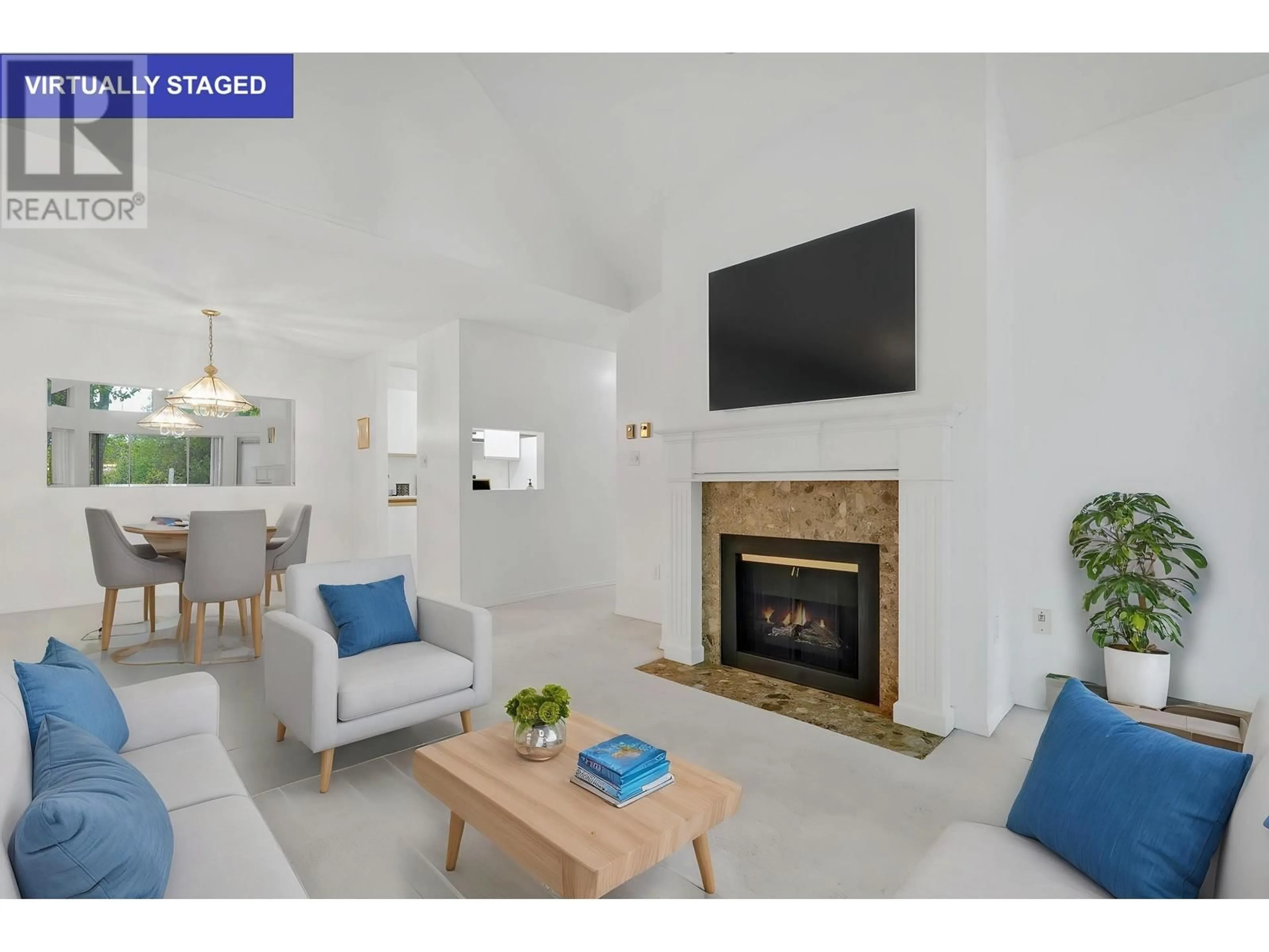 Living room with furniture, ceramic/tile floor for 307 - 5565 INMAN AVENUE, Burnaby British Columbia V5H2M2