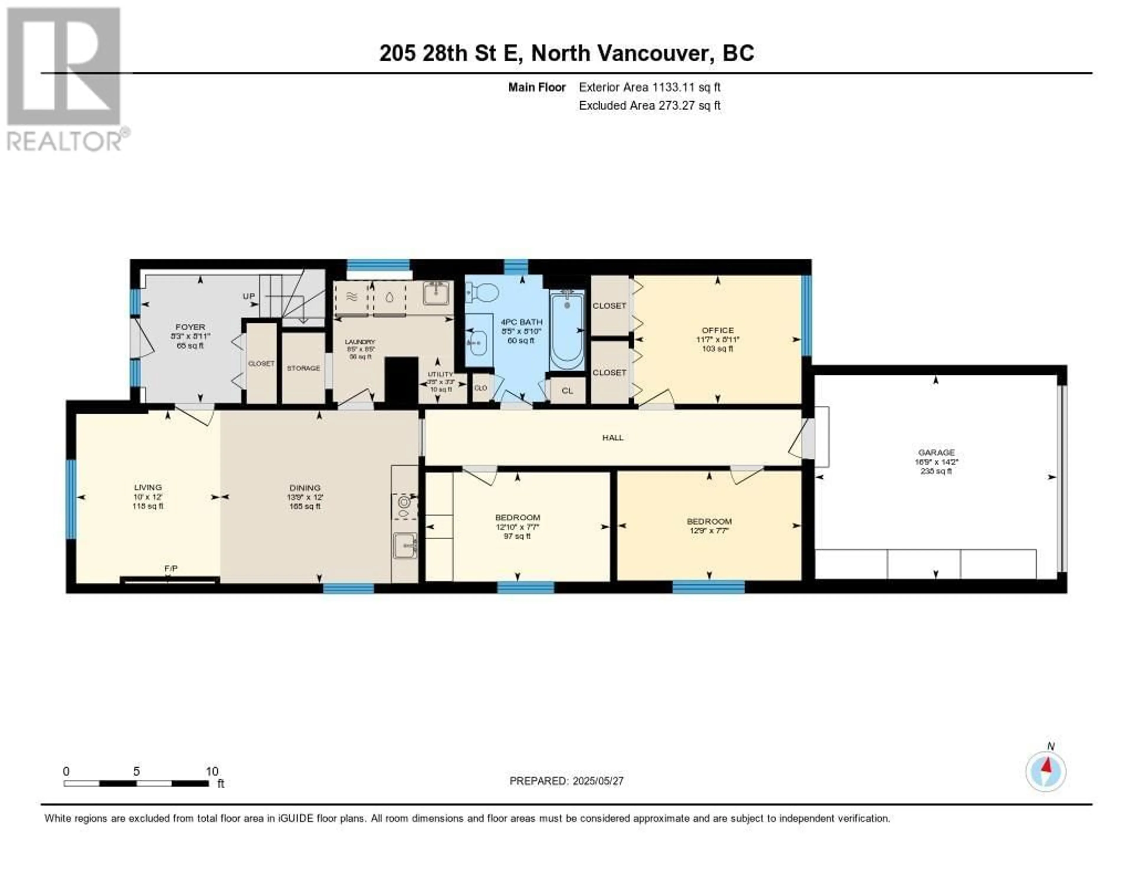 Floor plan for 205 28TH STREET, North Vancouver British Columbia V7N1C1