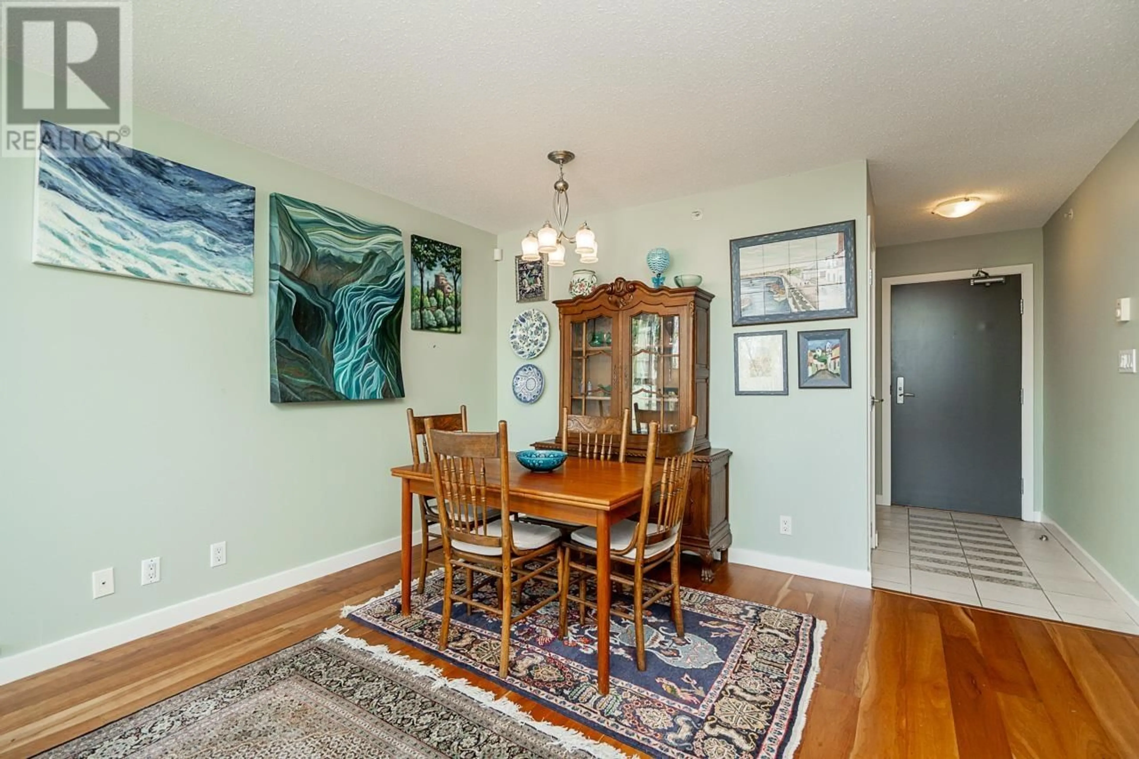 Dining room, wood/laminate floor for 601 - 455 BEACH CRESCENT, Vancouver British Columbia V6Z3E5