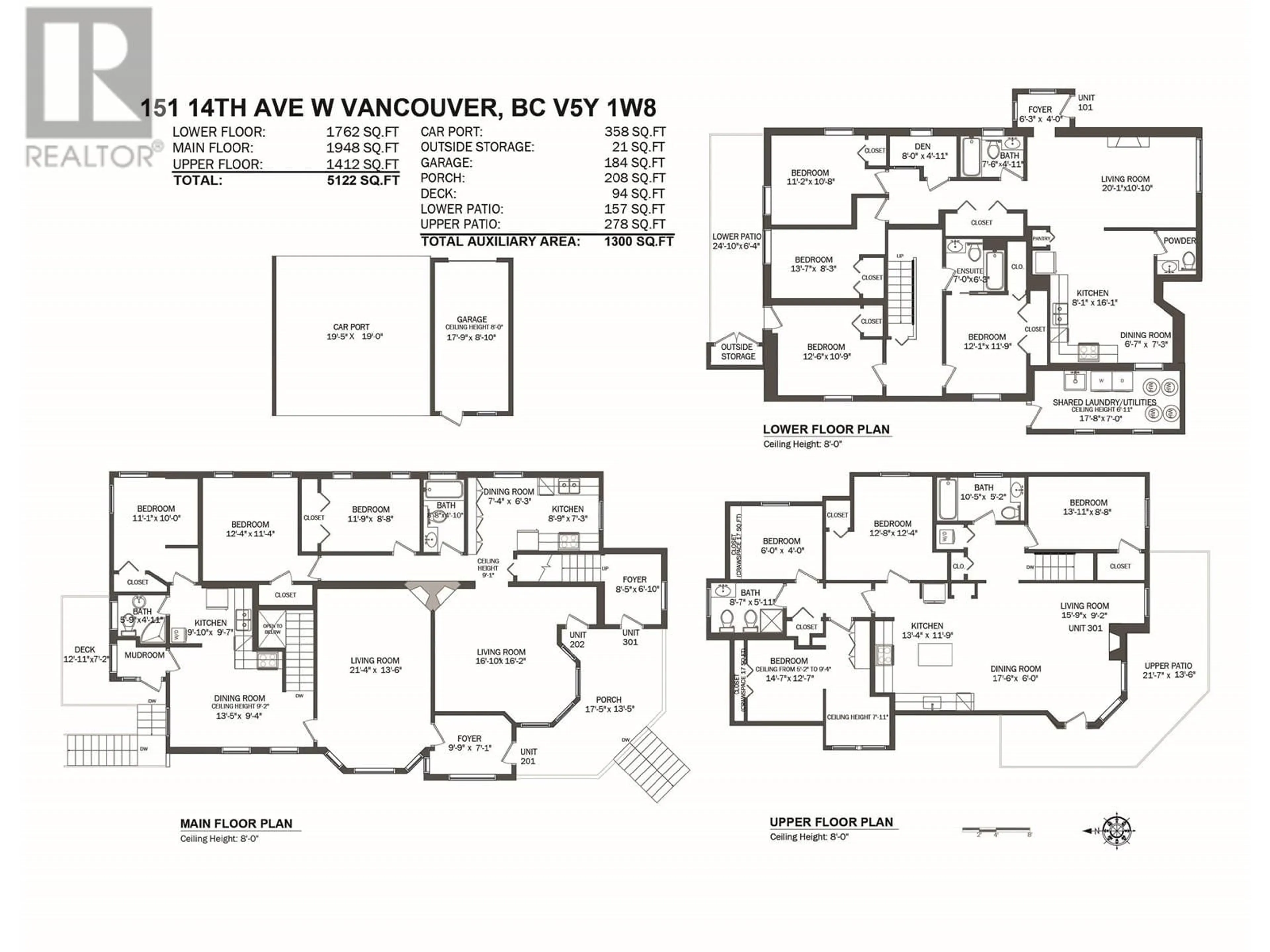 Floor plan for 151 14TH AVENUE, Vancouver British Columbia V5Y1W8