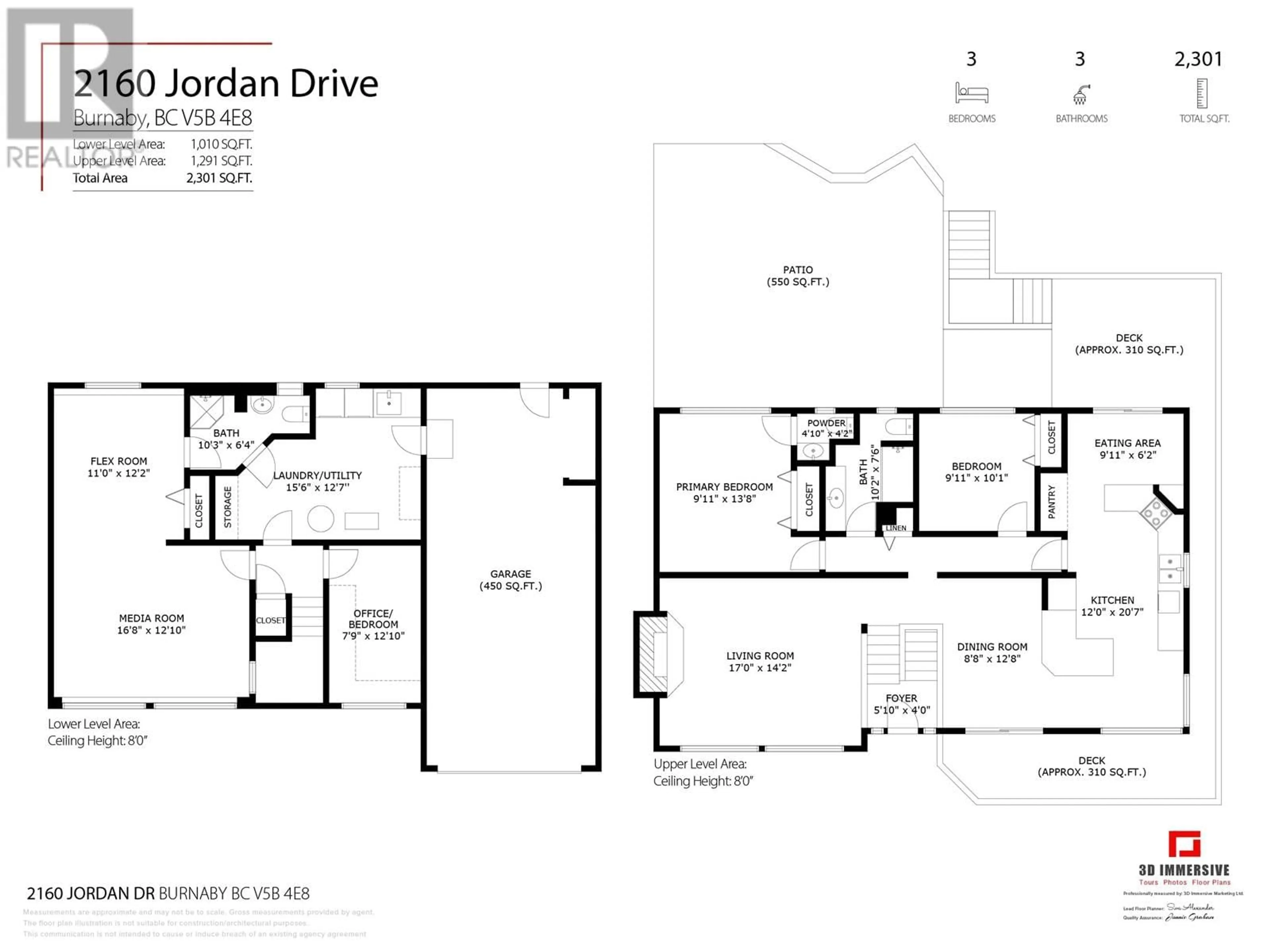 Floor plan for 2160 JORDAN DRIVE, Burnaby British Columbia V5B4E8