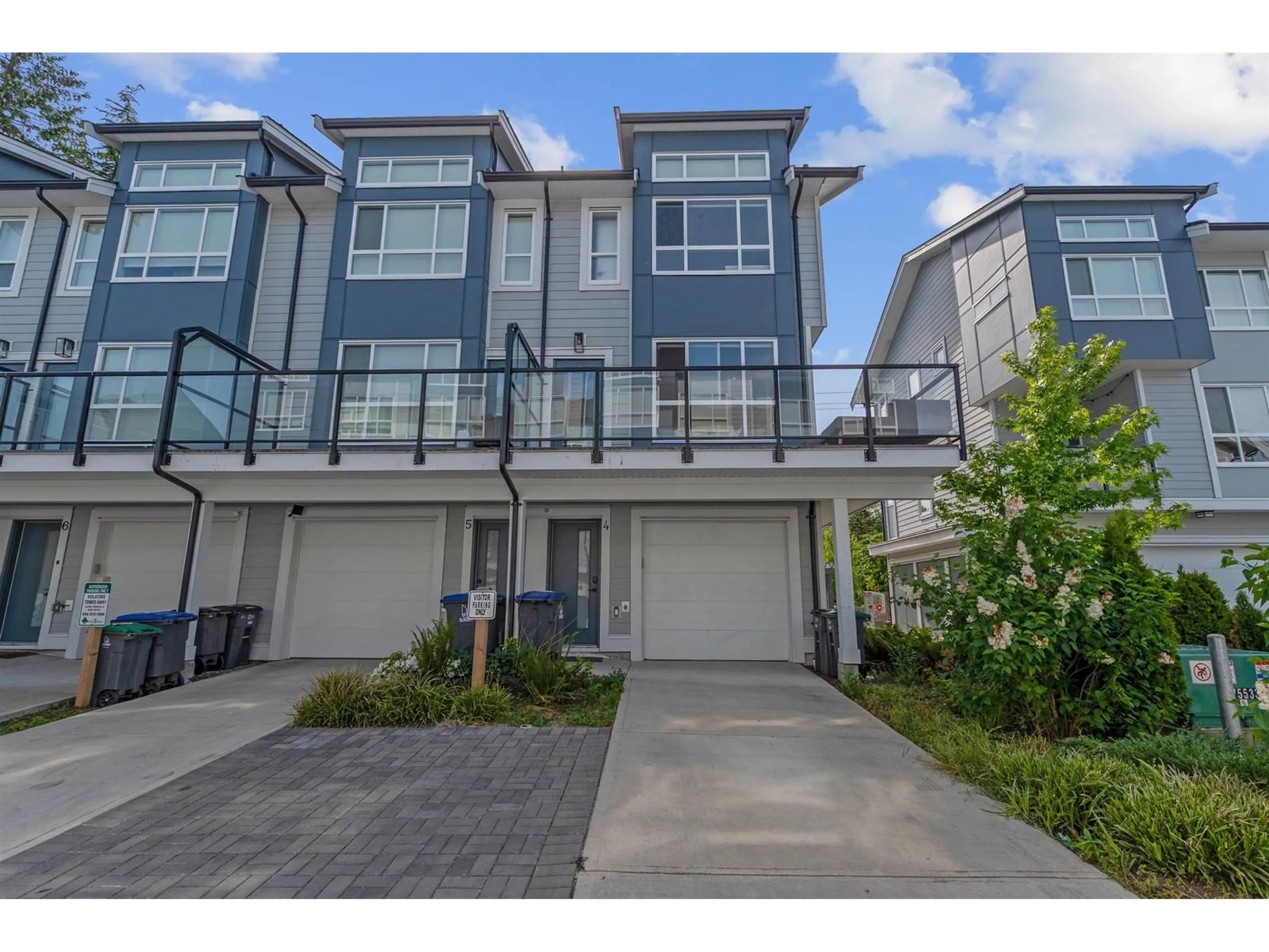 A pic from outside/outdoor area/front of a property/back of a property/a pic from drone, street for 4 - 7050 188, Surrey British Columbia V4N3G6