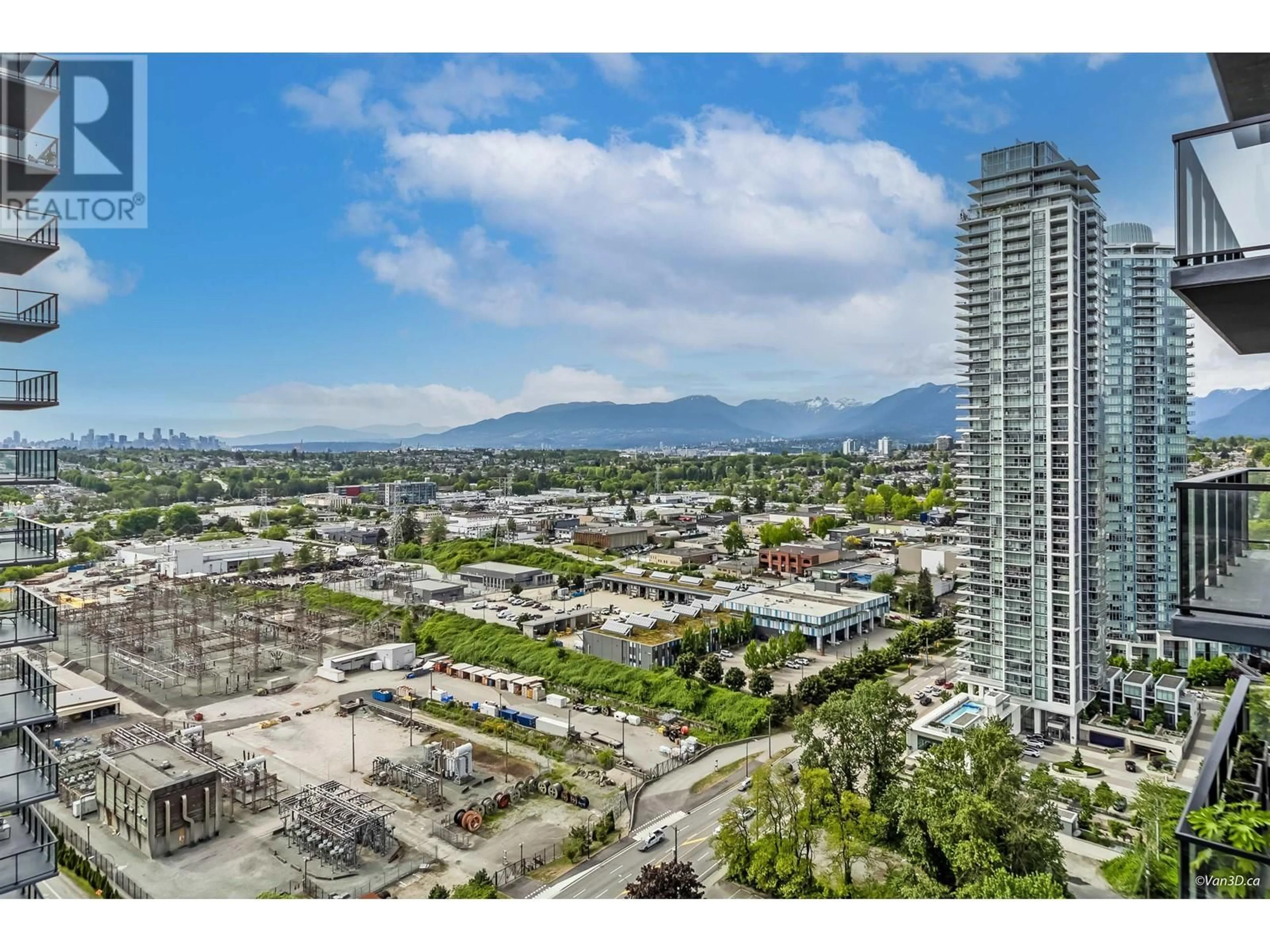A pic from outside/outdoor area/front of a property/back of a property/a pic from drone, city buildings view from balcony for 2604 - 4168 LOUGHEED HIGHWAY, Burnaby British Columbia V5C0N9