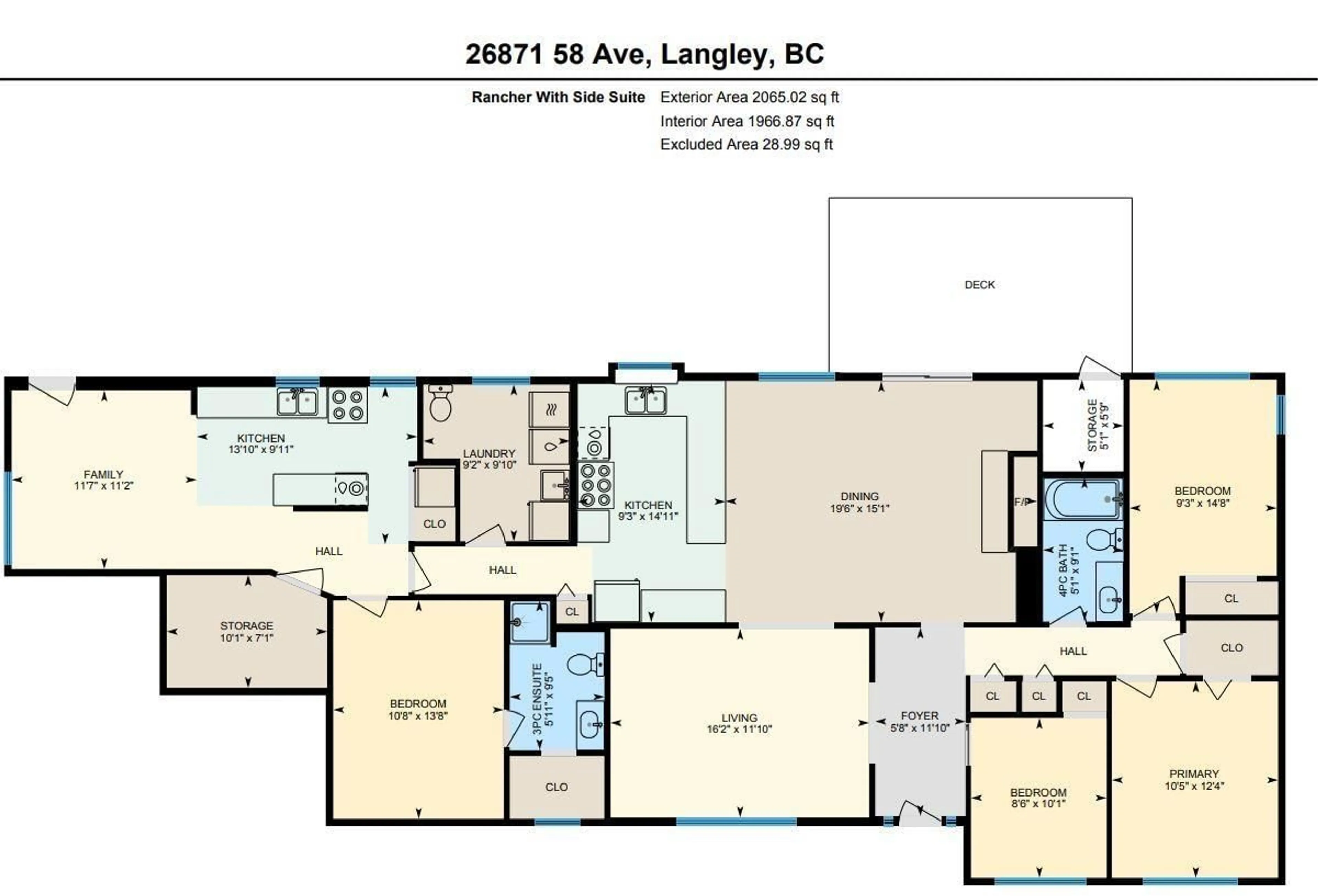 Floor plan for 26871 58, Langley British Columbia V4W1V6