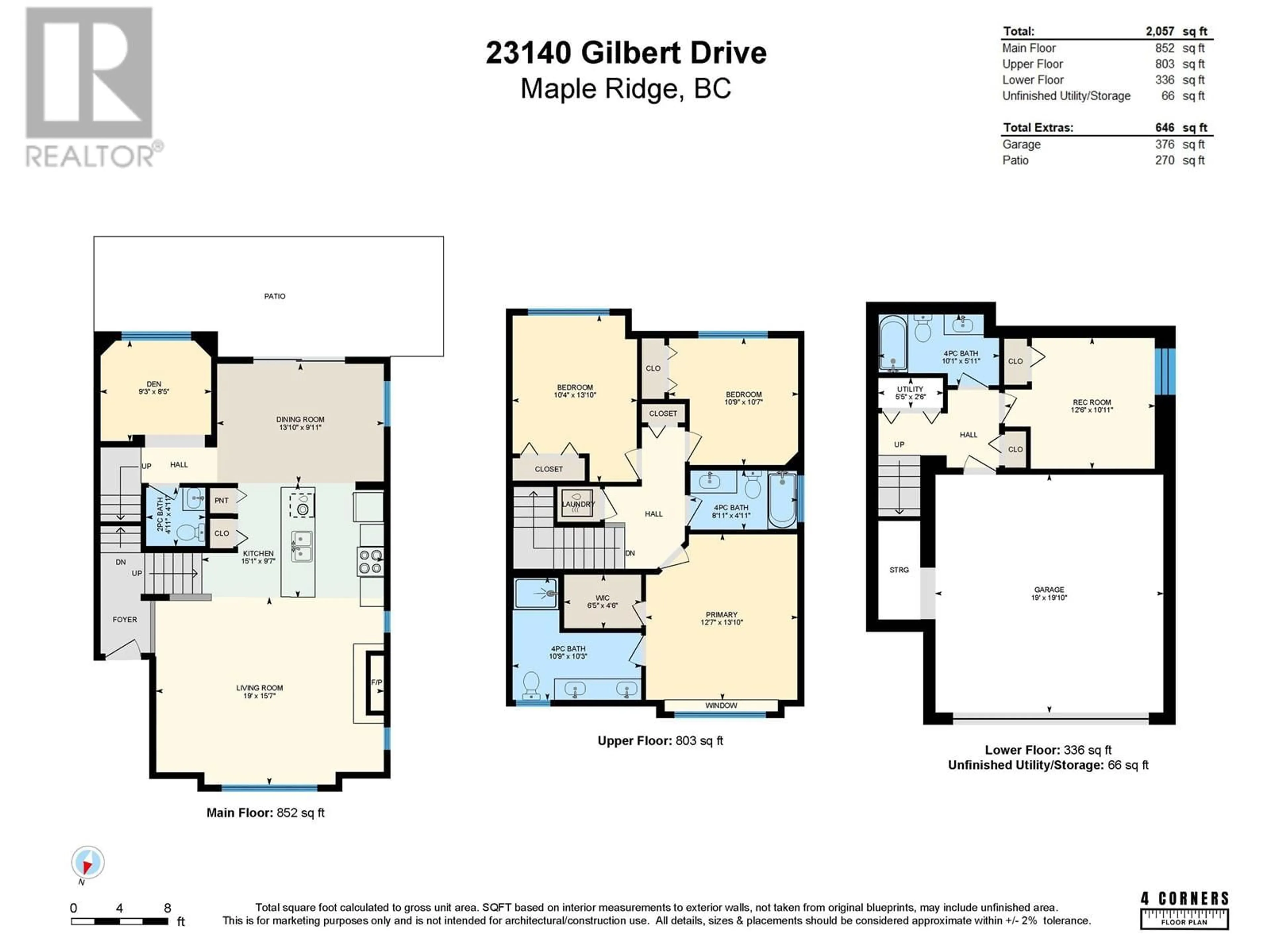 Floor plan for 23140 GILBERT DRIVE, Maple Ridge British Columbia V4R0C3