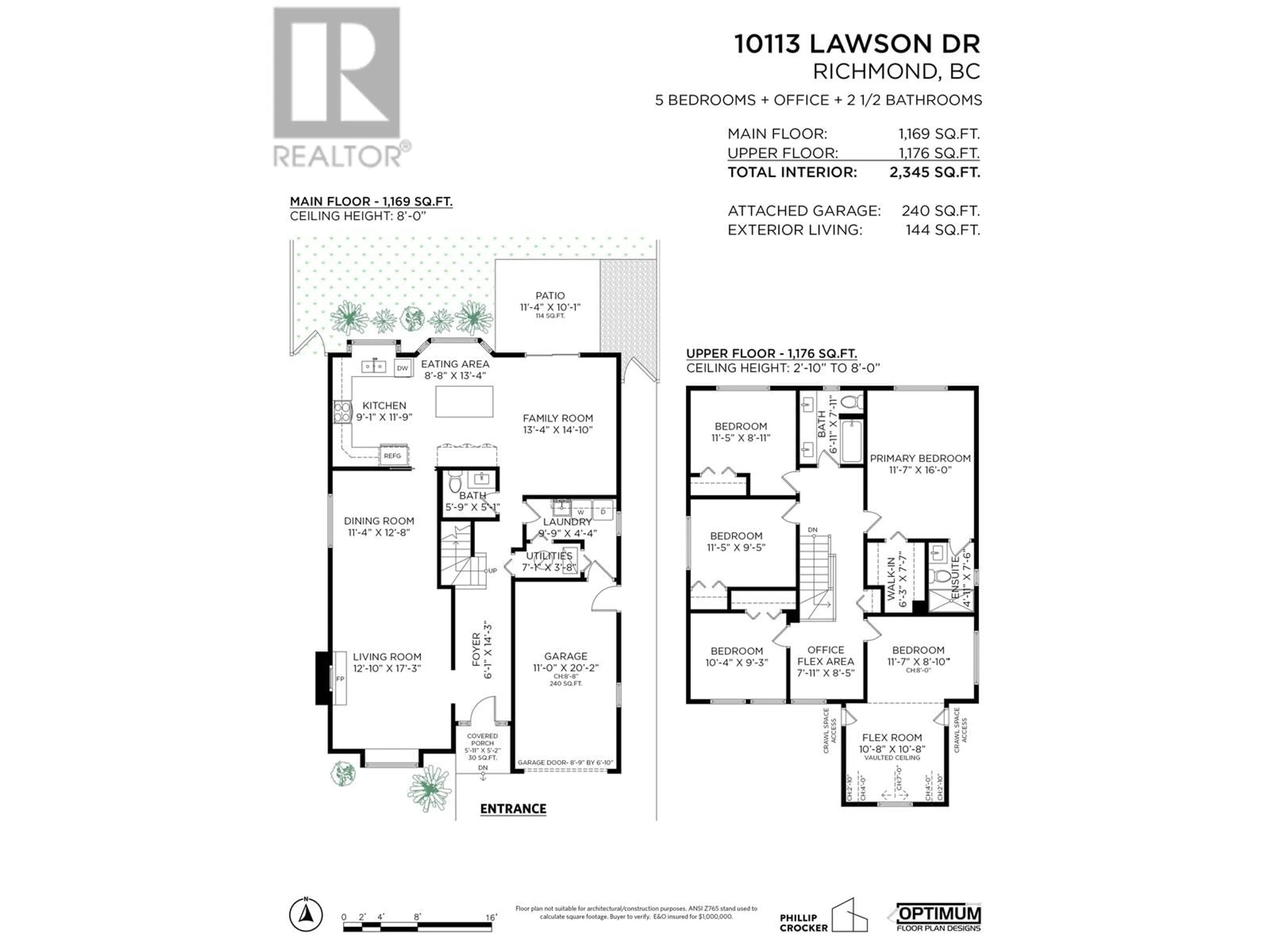 Floor plan for 10113 LAWSON DRIVE, Richmond British Columbia V7E5M2