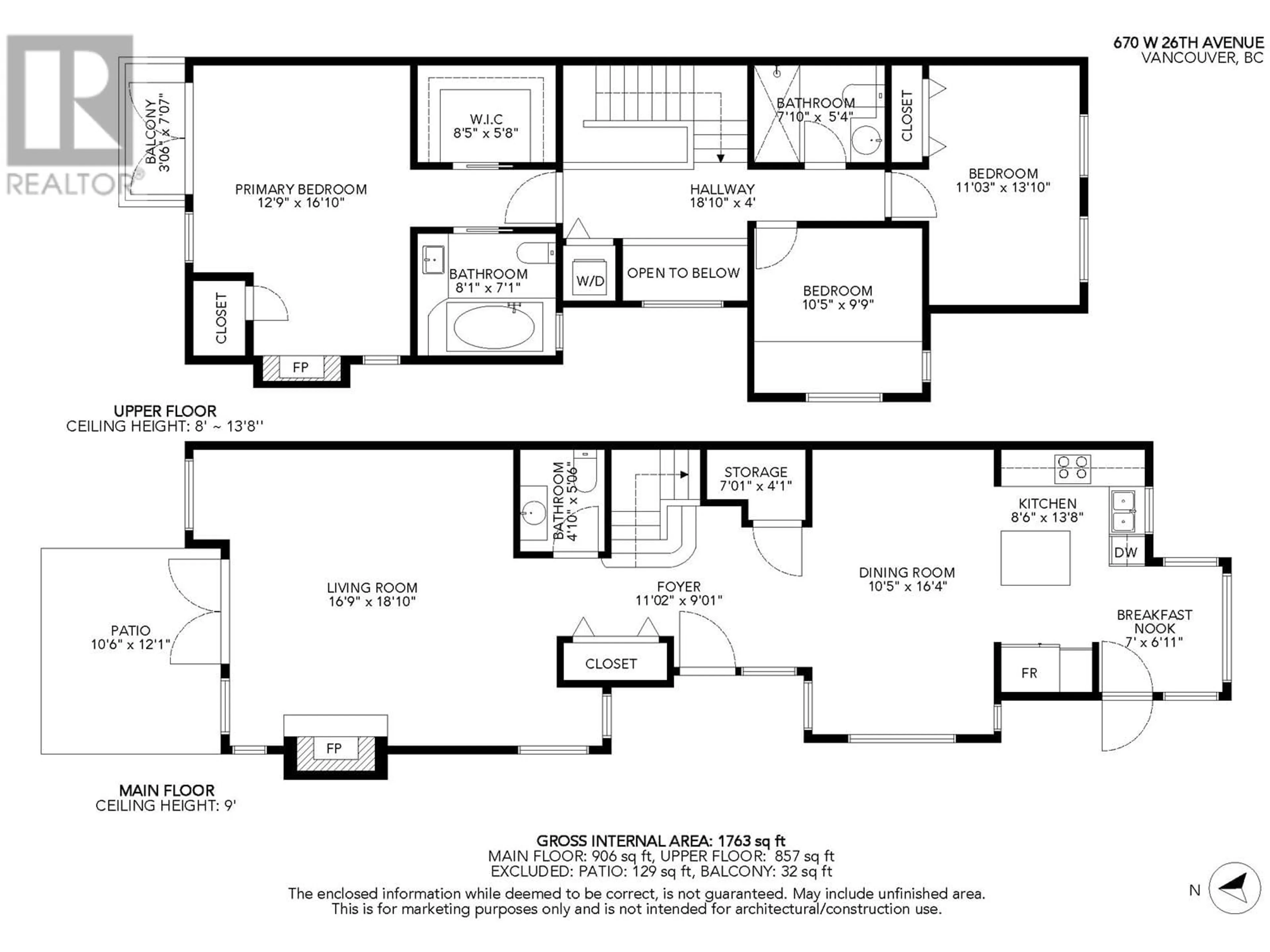 Floor plan for 670 26TH AVENUE, Vancouver British Columbia V5Z4H6