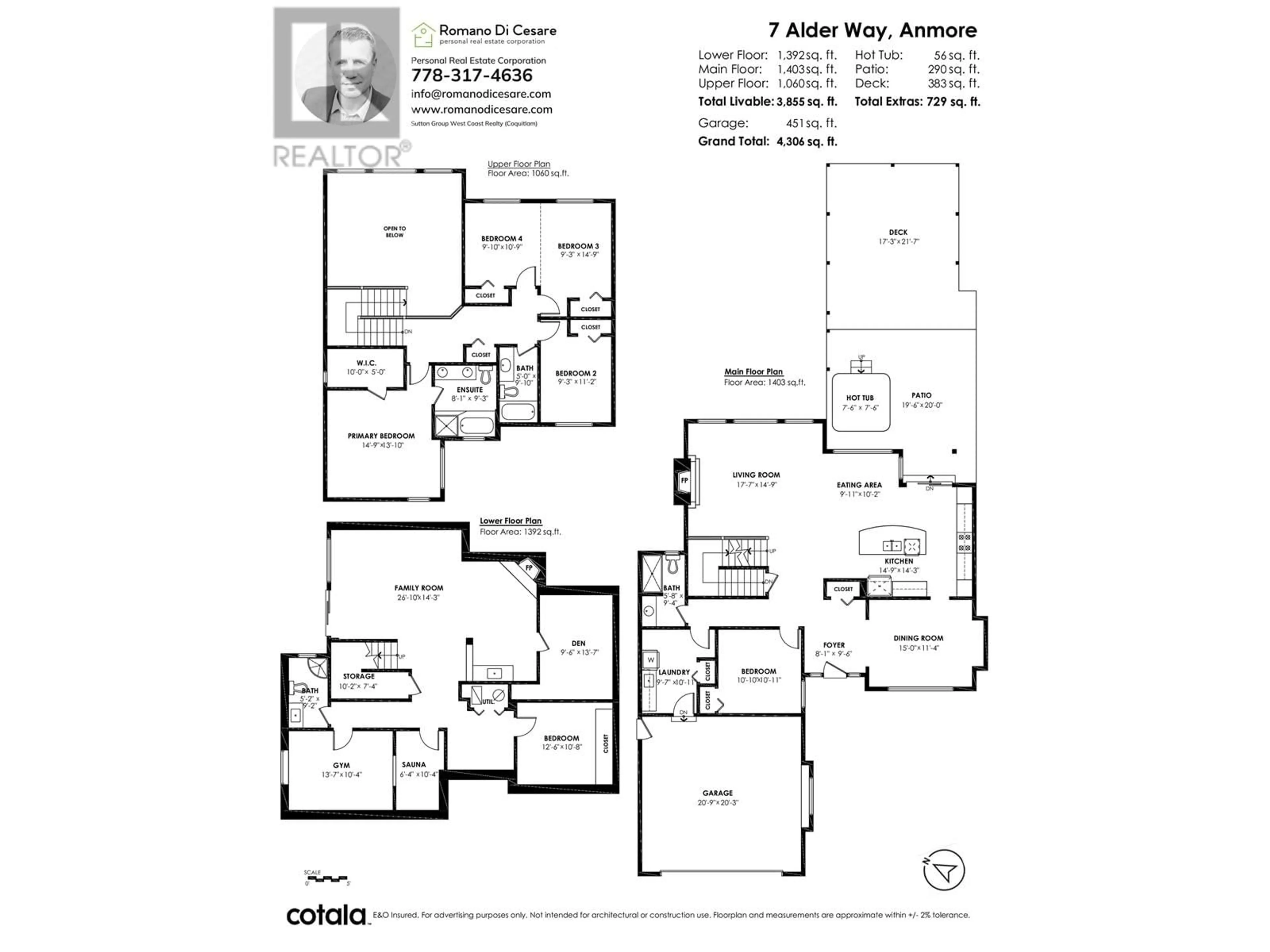 Floor plan for 7 ALDER WAY, Anmore British Columbia V3H4Y5
