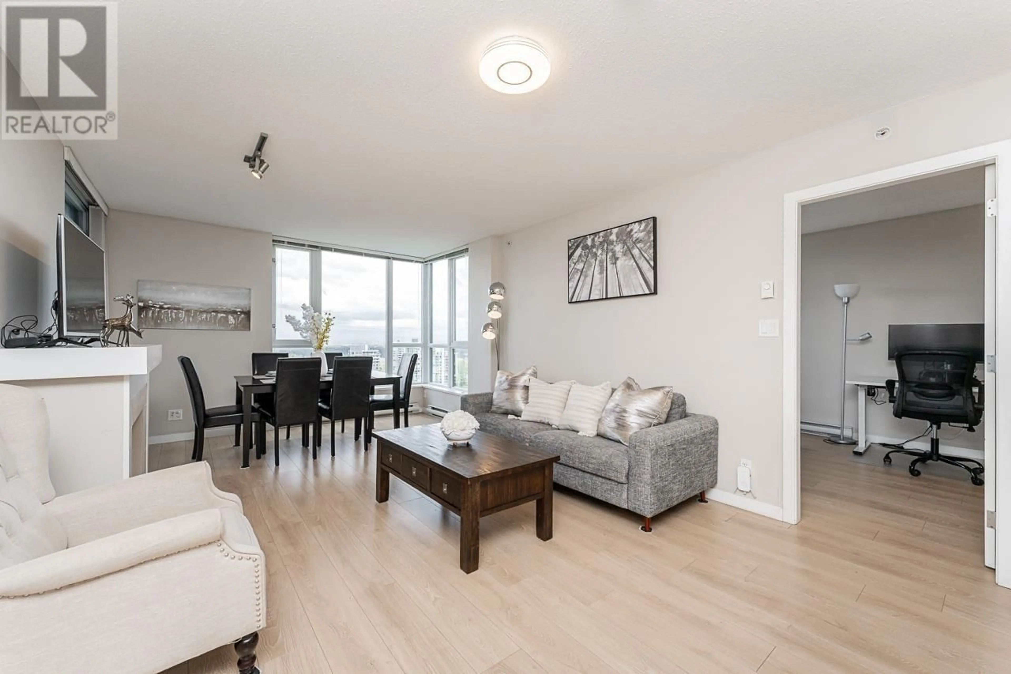 Living room with furniture, wood/laminate floor for 3603 - 1178 HEFFLEY CRESCENT, Coquitlam British Columbia V3B0A7