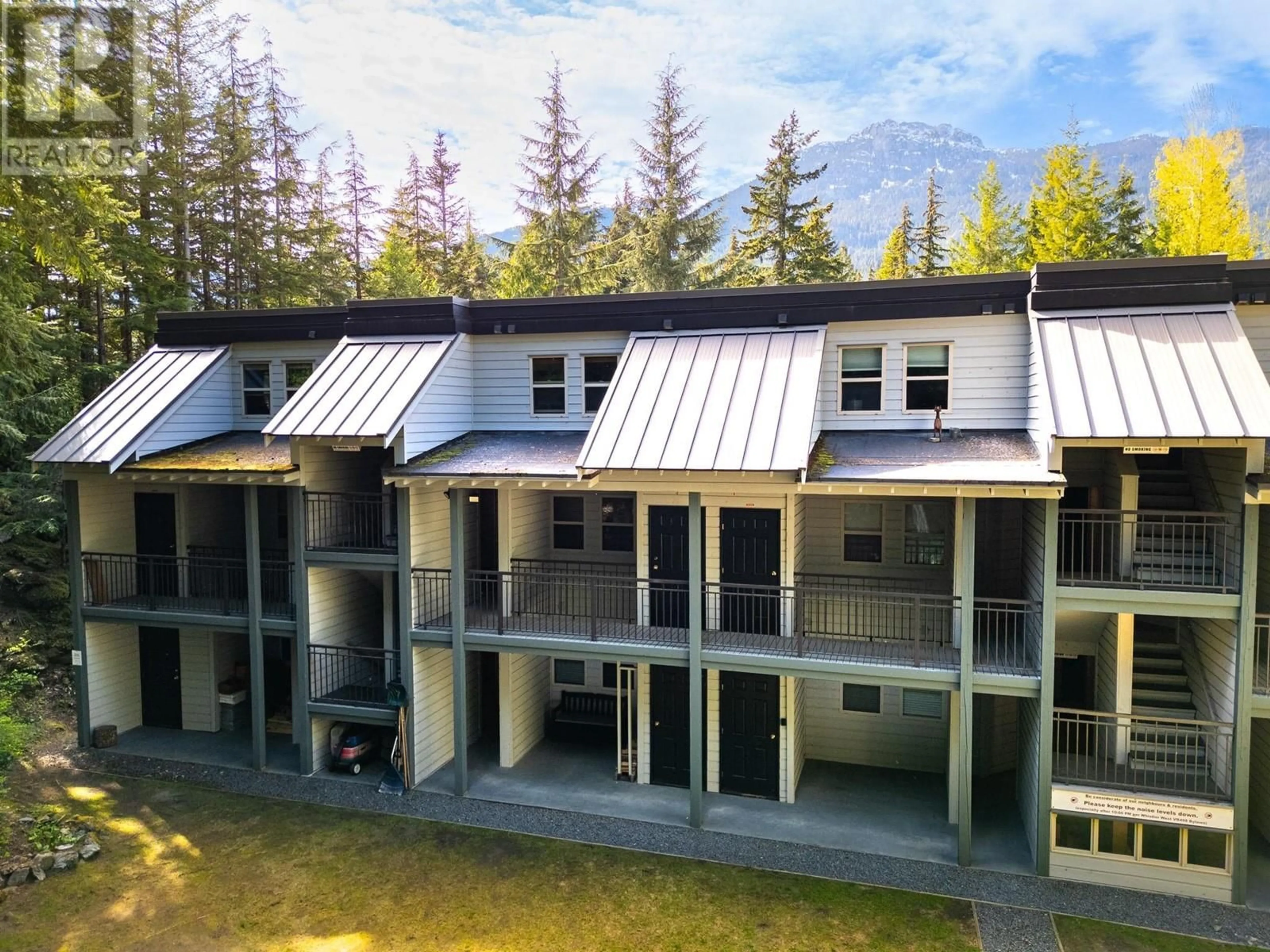 A pic from outside/outdoor area/front of a property/back of a property/a pic from drone, building for 6 - 2201 EVA LAKE ROAD, Whistler British Columbia V8E0A6
