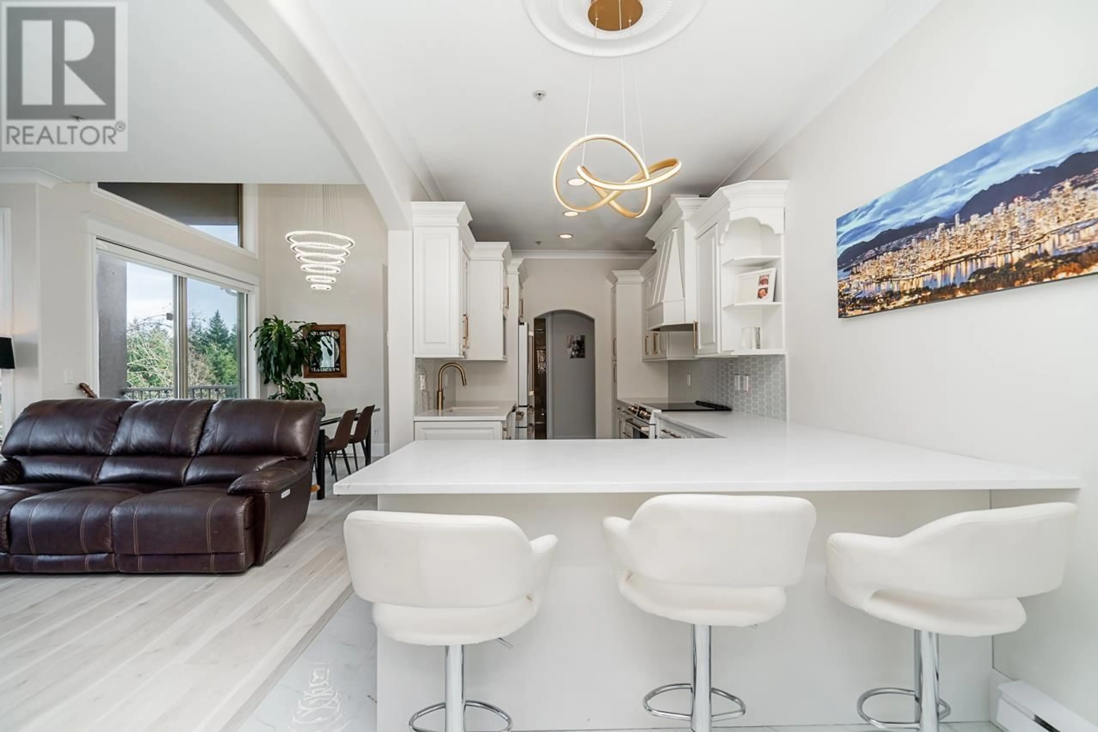 Open concept kitchen, ceramic/tile floor for 408 - 3176 PLATEAU BOULEVARD, Coquitlam British Columbia V3E3J2