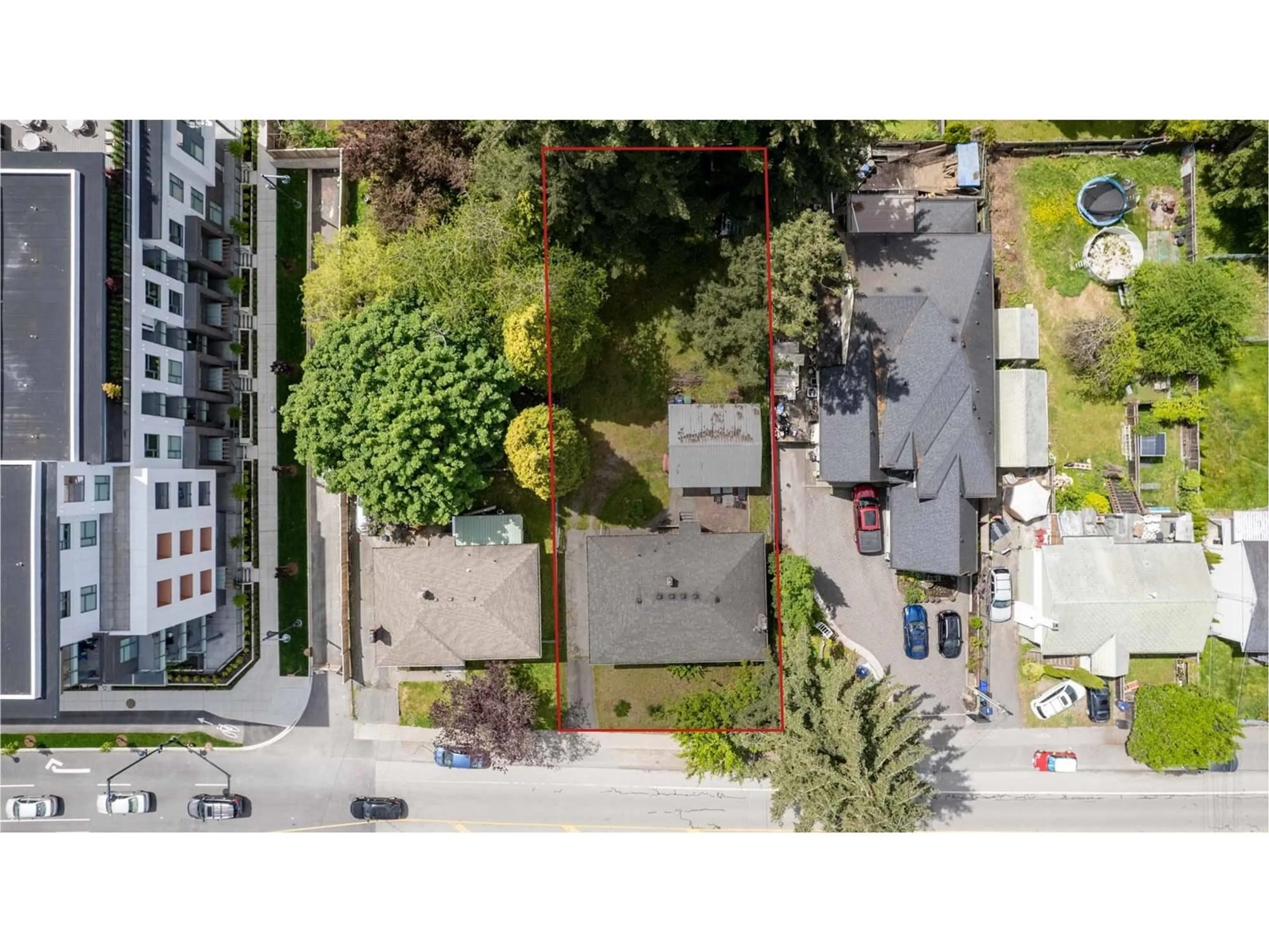 A pic from outside/outdoor area/front of a property/back of a property/a pic from drone, city buildings view from balcony for 10857 140, Surrey British Columbia V3R3G3