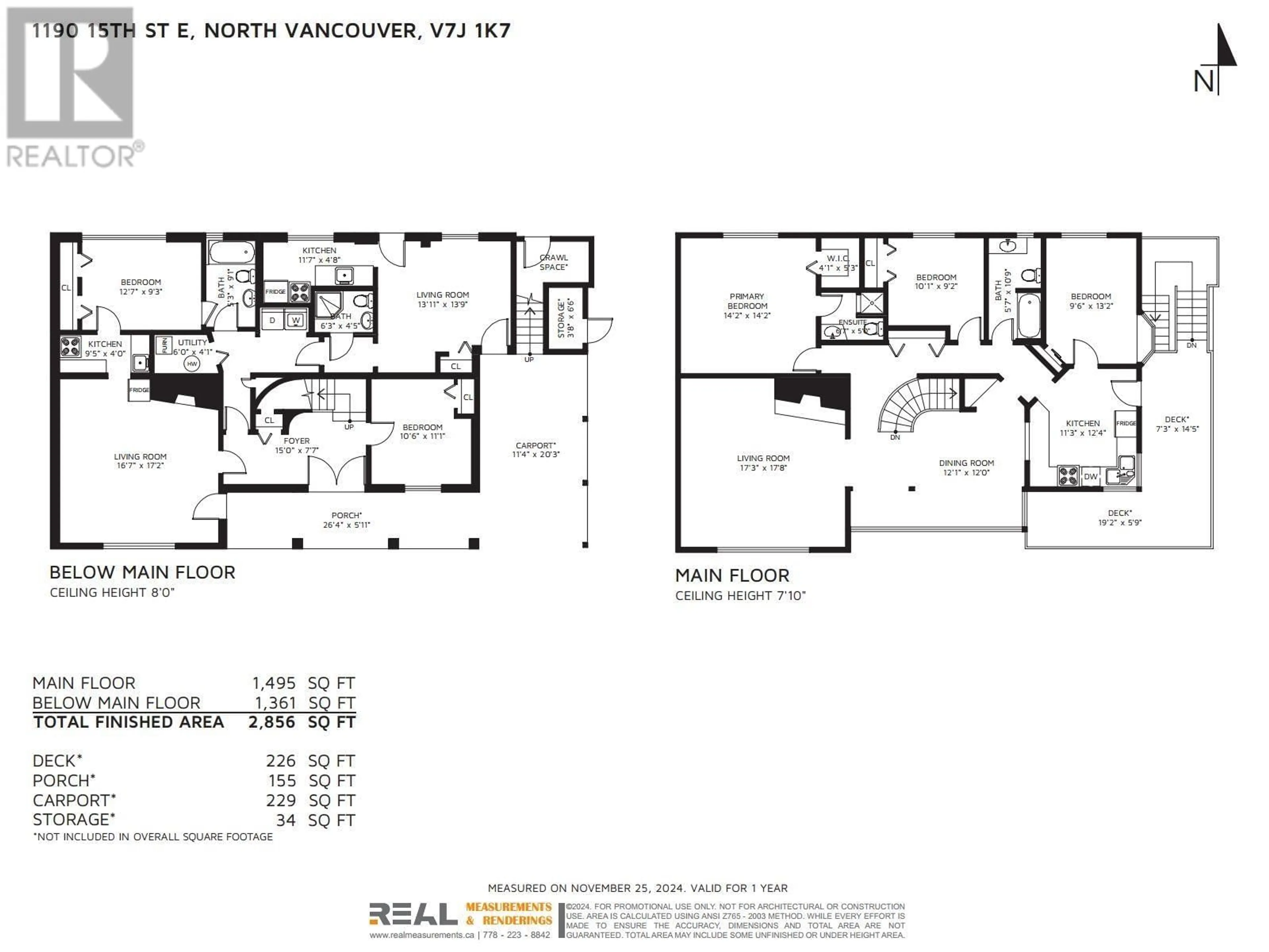 Floor plan for 1190 15TH STREET, North Vancouver British Columbia V7J1K7