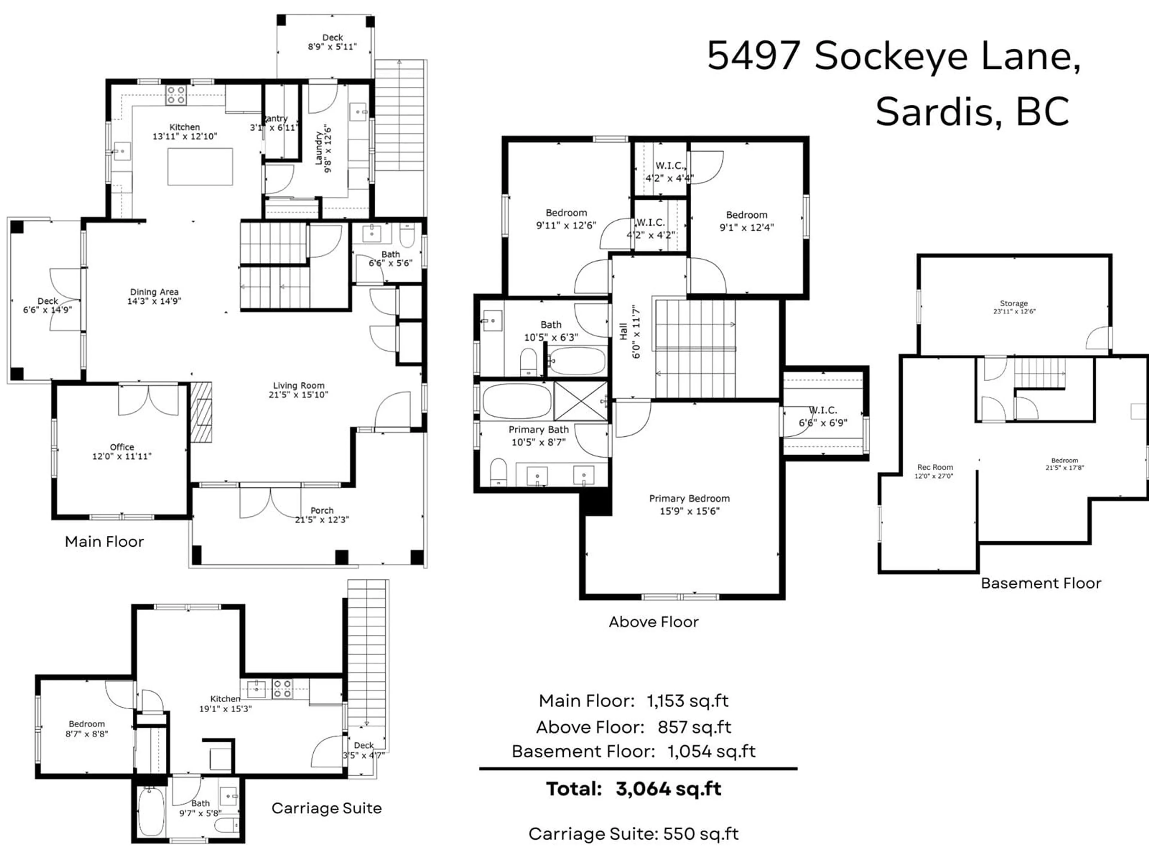Floor plan for 5497 SOCKEYE LANE, Chilliwack British Columbia V2R0X7