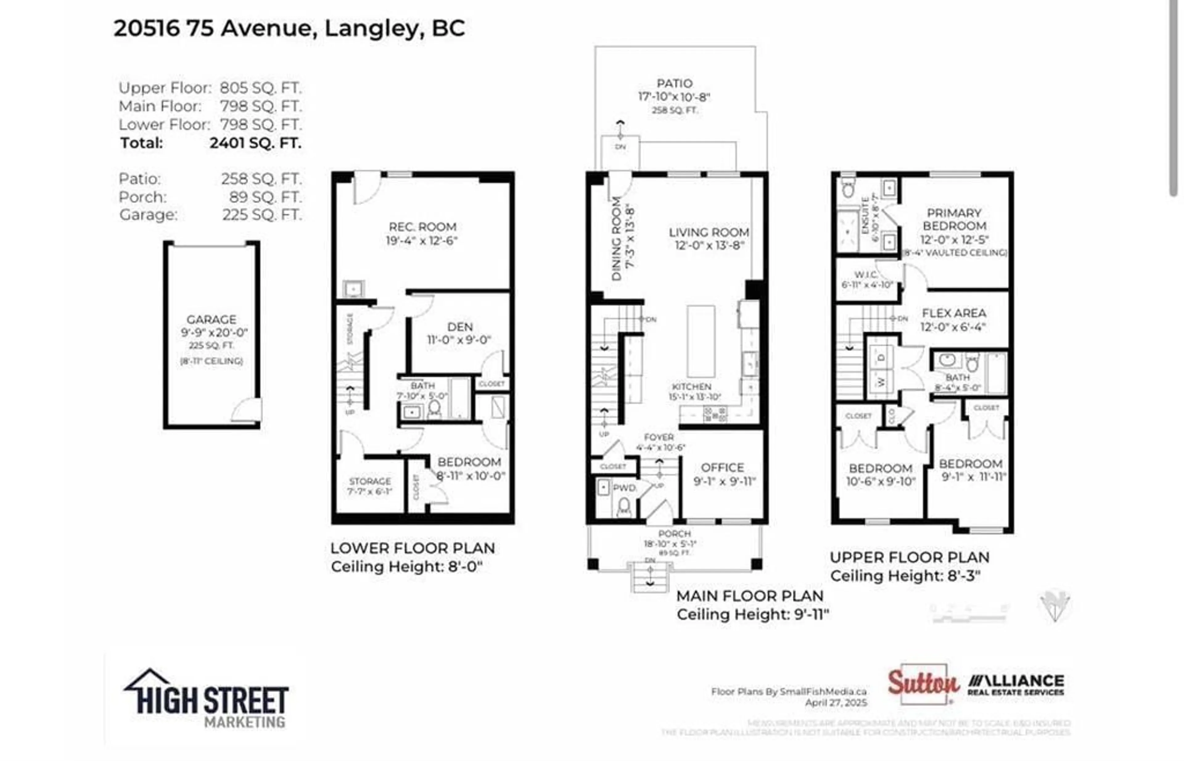 Floor plan for 20516 75, Langley British Columbia V2Y1V5