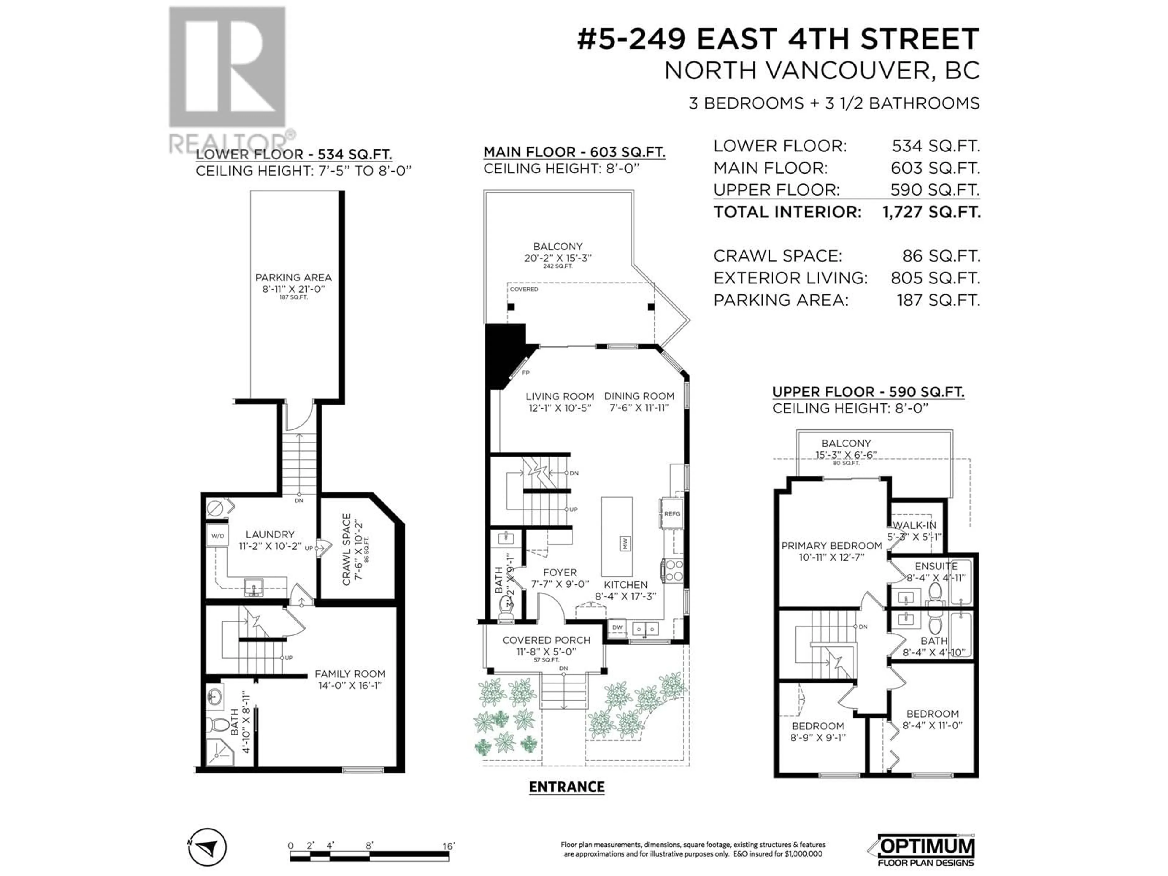 Floor plan for 5 - 249 4TH STREET, North Vancouver British Columbia V7L1J1