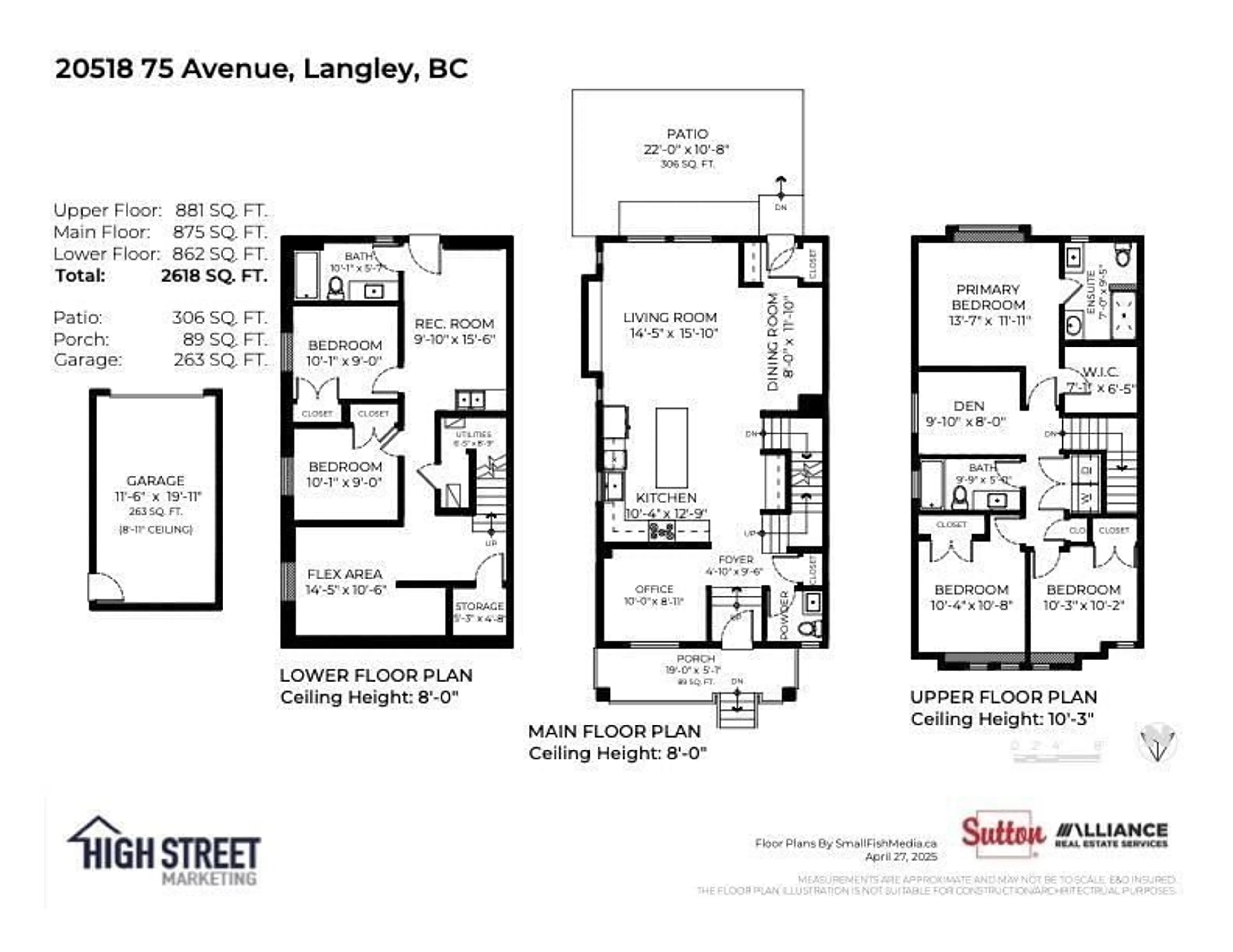 Floor plan for 20518 75, Langley British Columbia V2Y1V5