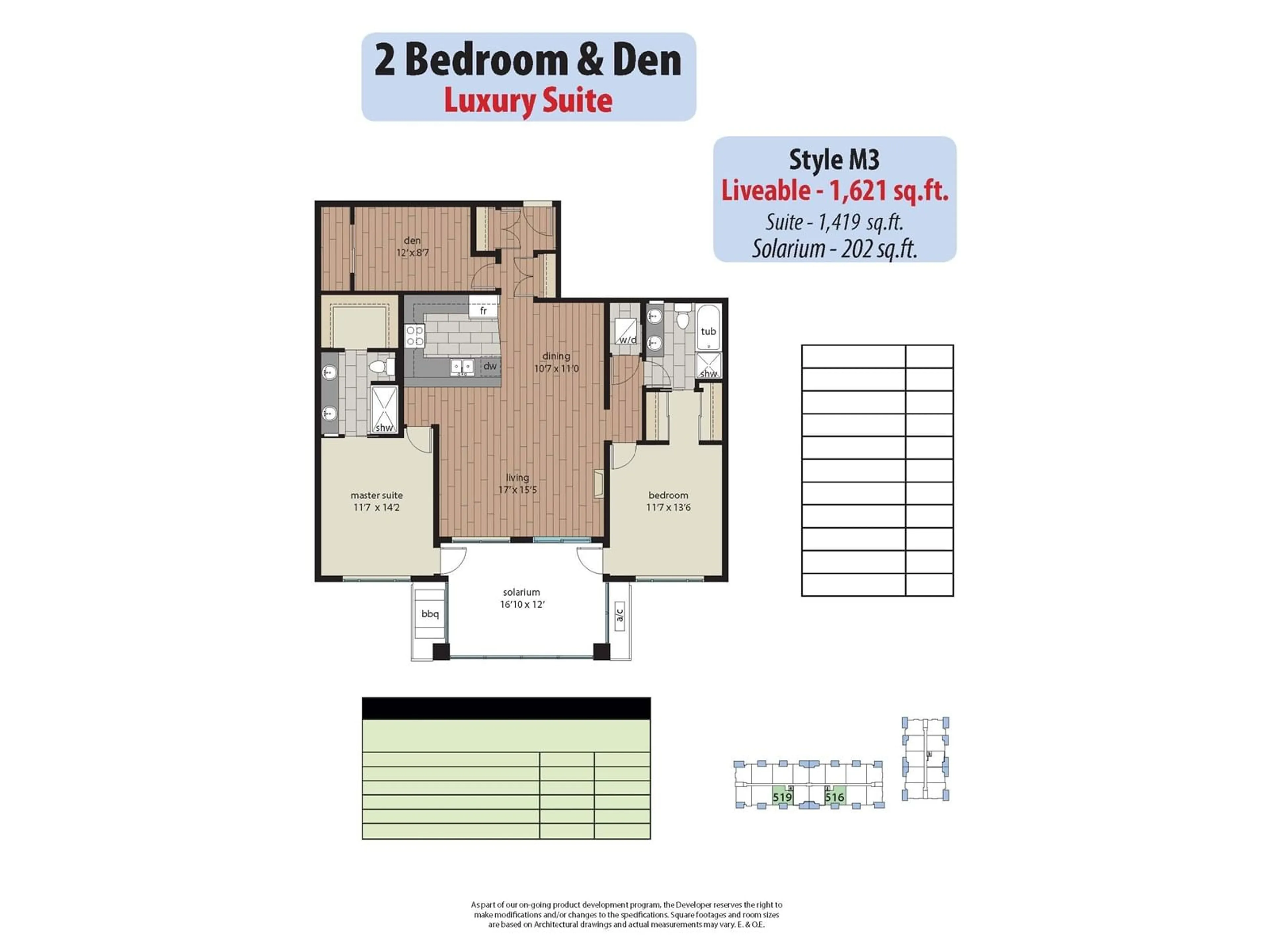 Floor plan for B519 - 8218 207A, Langley British Columbia V2Y0Y1
