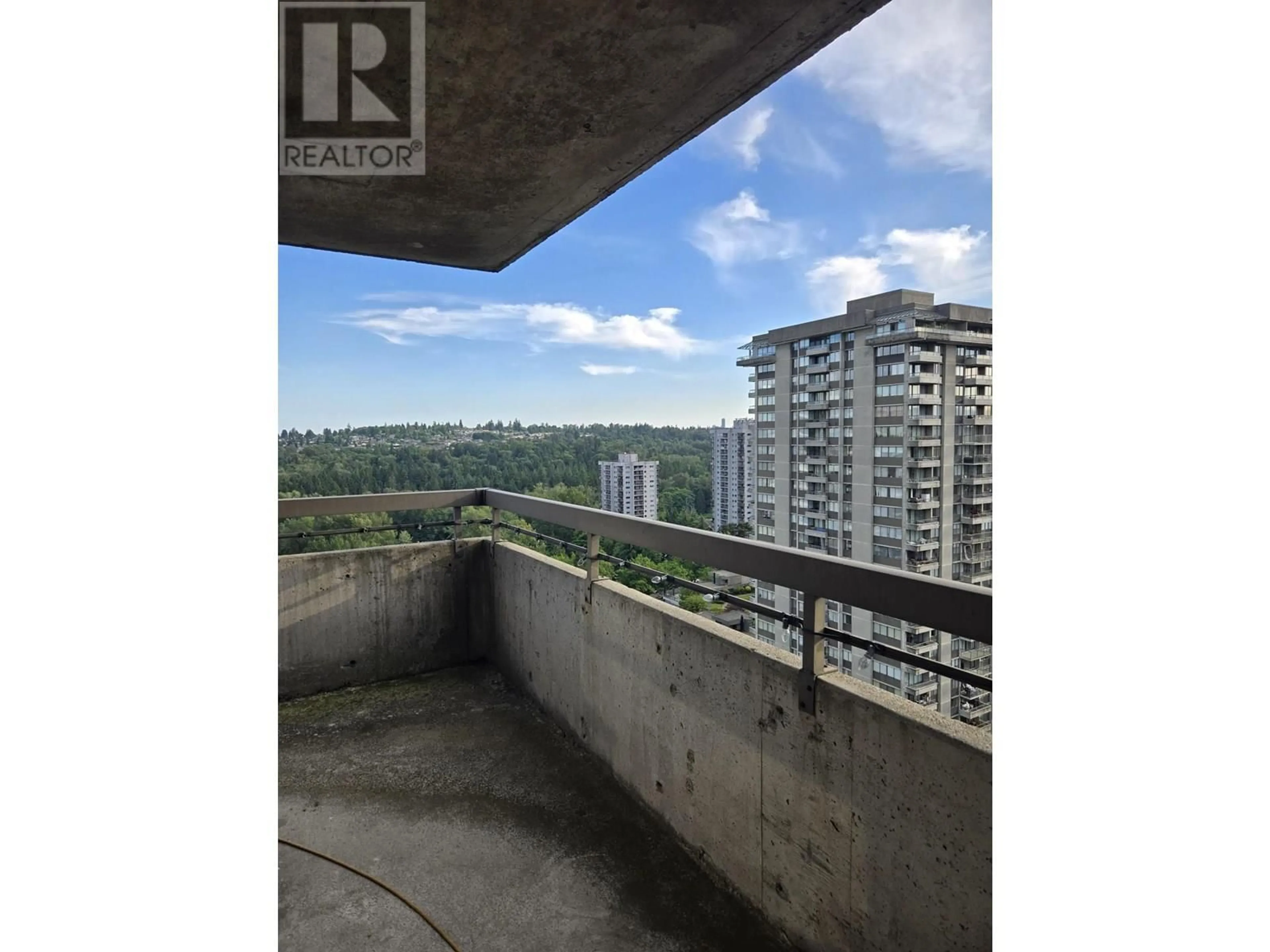Balcony in the apartment, city buildings view from balcony for 2206 - 3771 BARTLETT COURT, Burnaby British Columbia V3J7G8