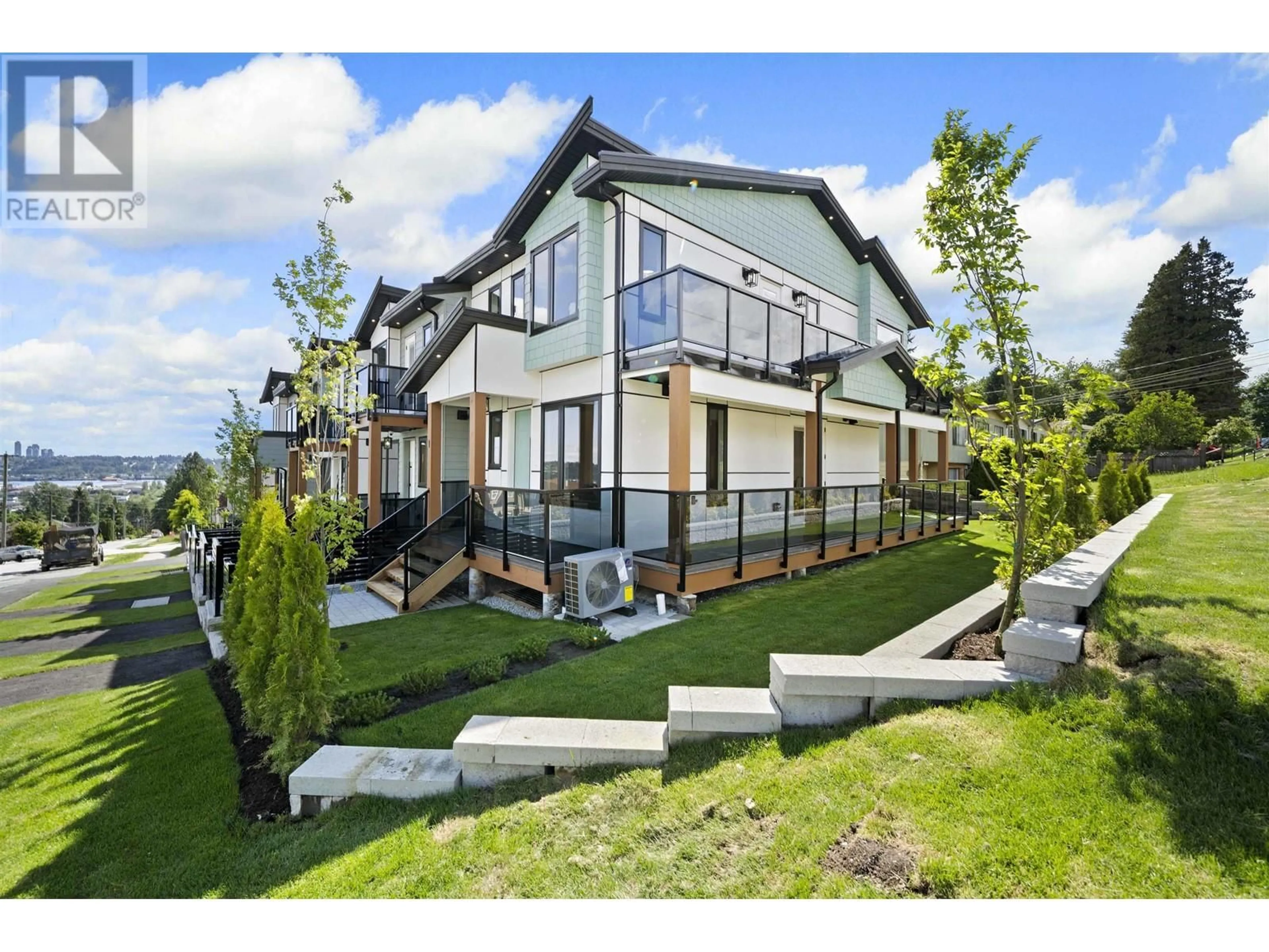 A pic from outside/outdoor area/front of a property/back of a property/a pic from drone, mountain view for 1 - 314 NELSON STREET, Coquitlam British Columbia V3K4N3