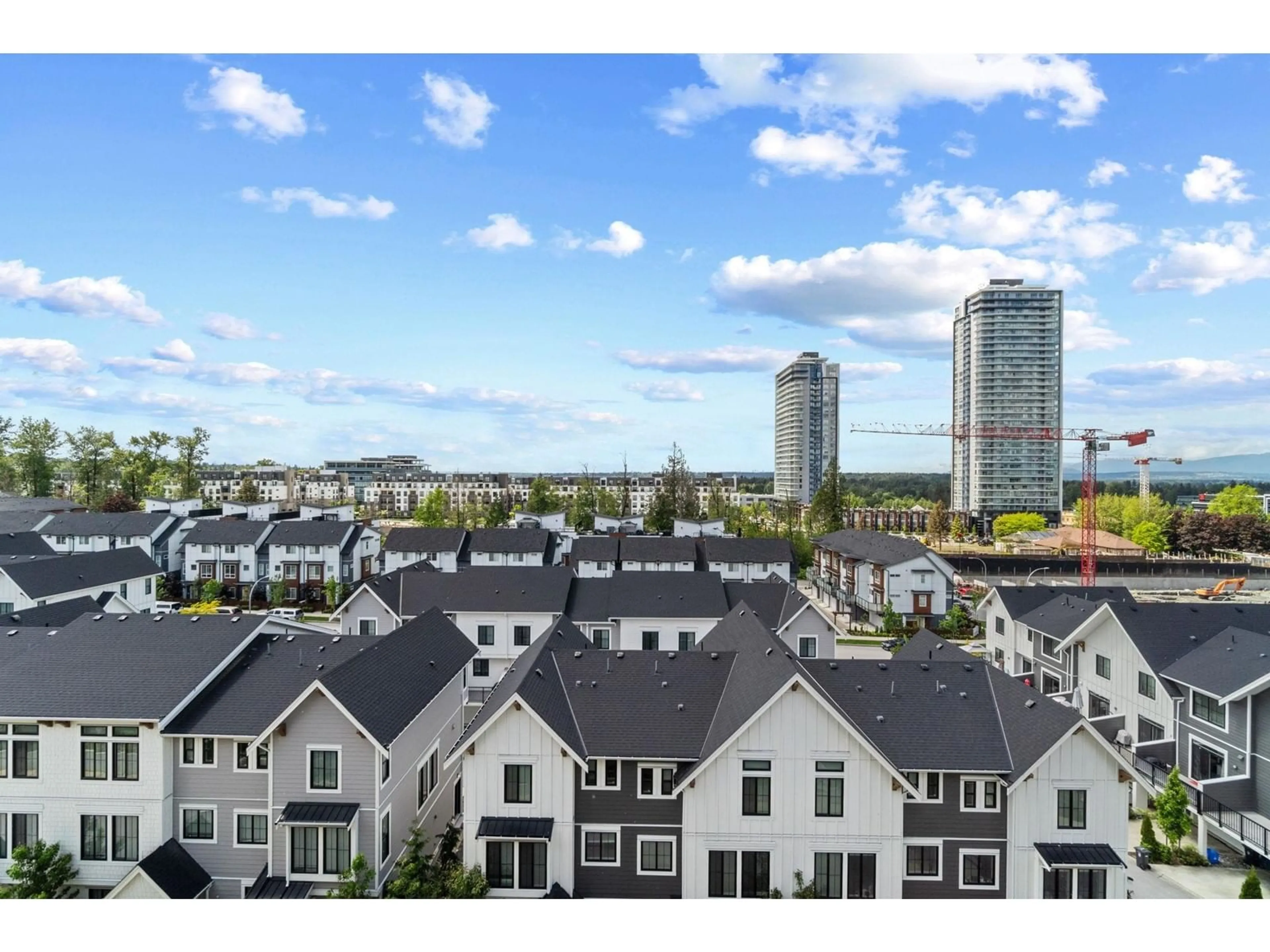 A pic from outside/outdoor area/front of a property/back of a property/a pic from drone, city buildings view from balcony for B602 - 8447 202, Langley British Columbia V2Y2B7