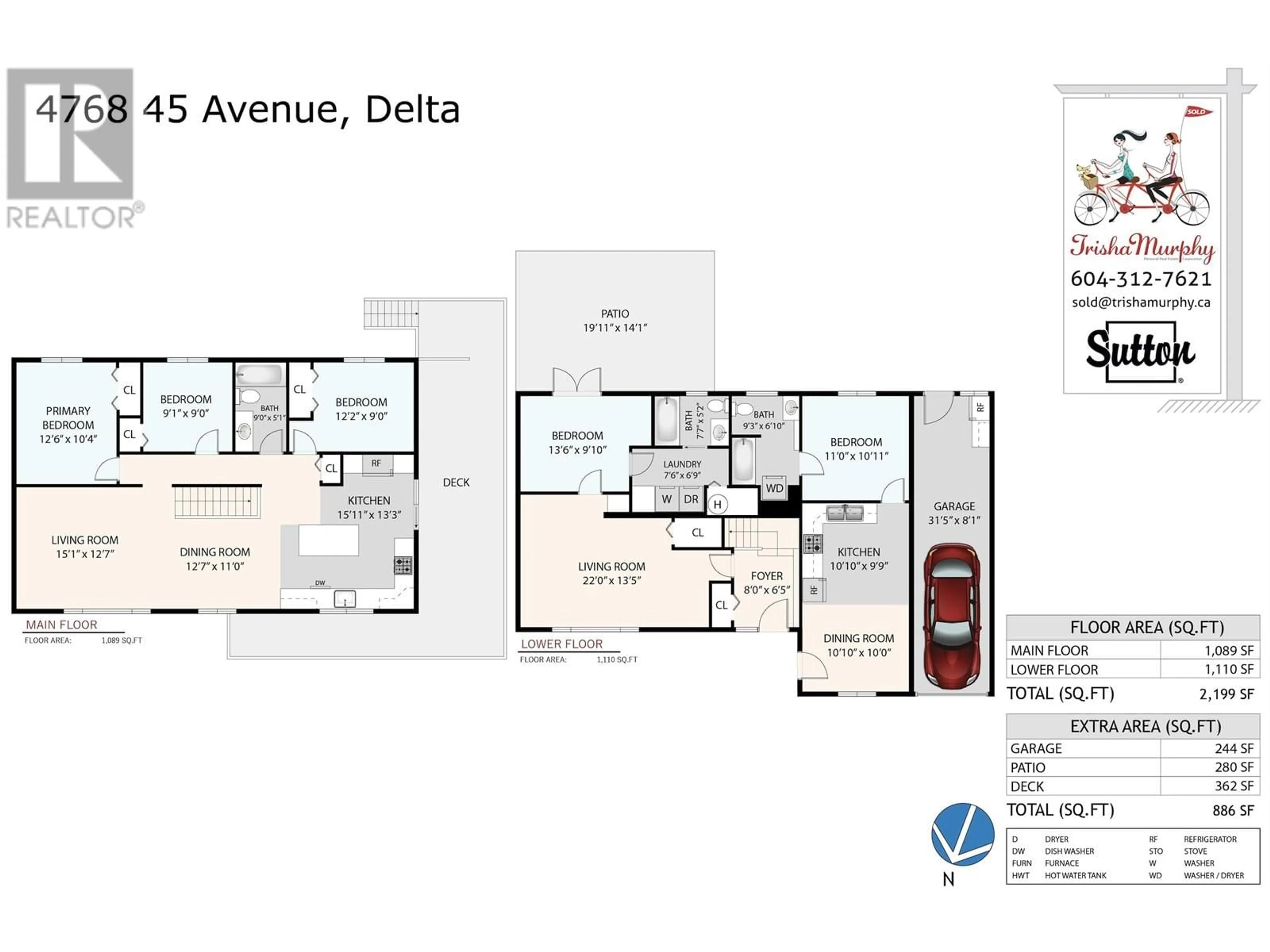Floor plan for 4768 45 AVENUE, Delta British Columbia V4K1J8