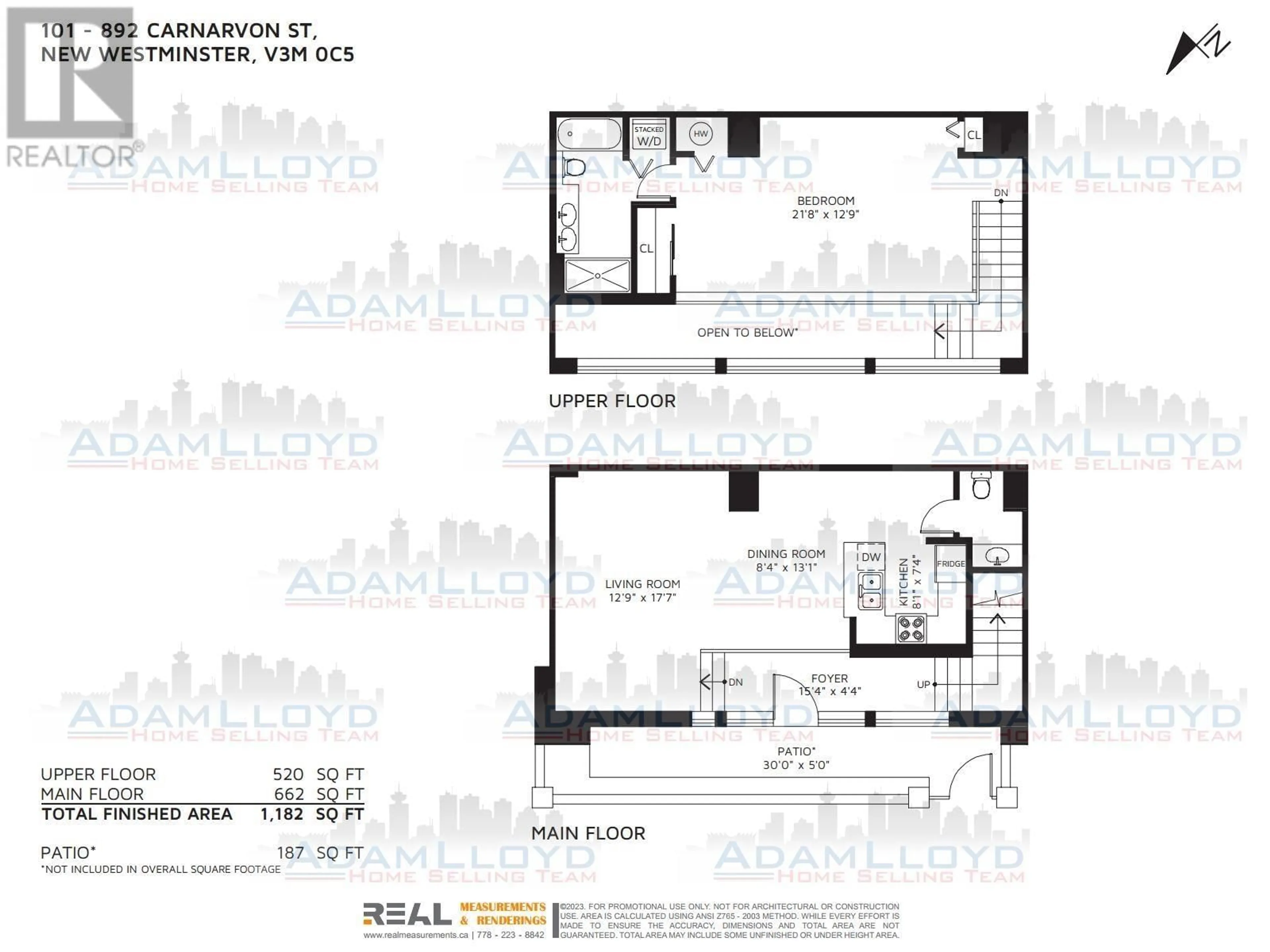 Floor plan for 101 - 892 CARNARVON STREET, New Westminster British Columbia V3M0C5