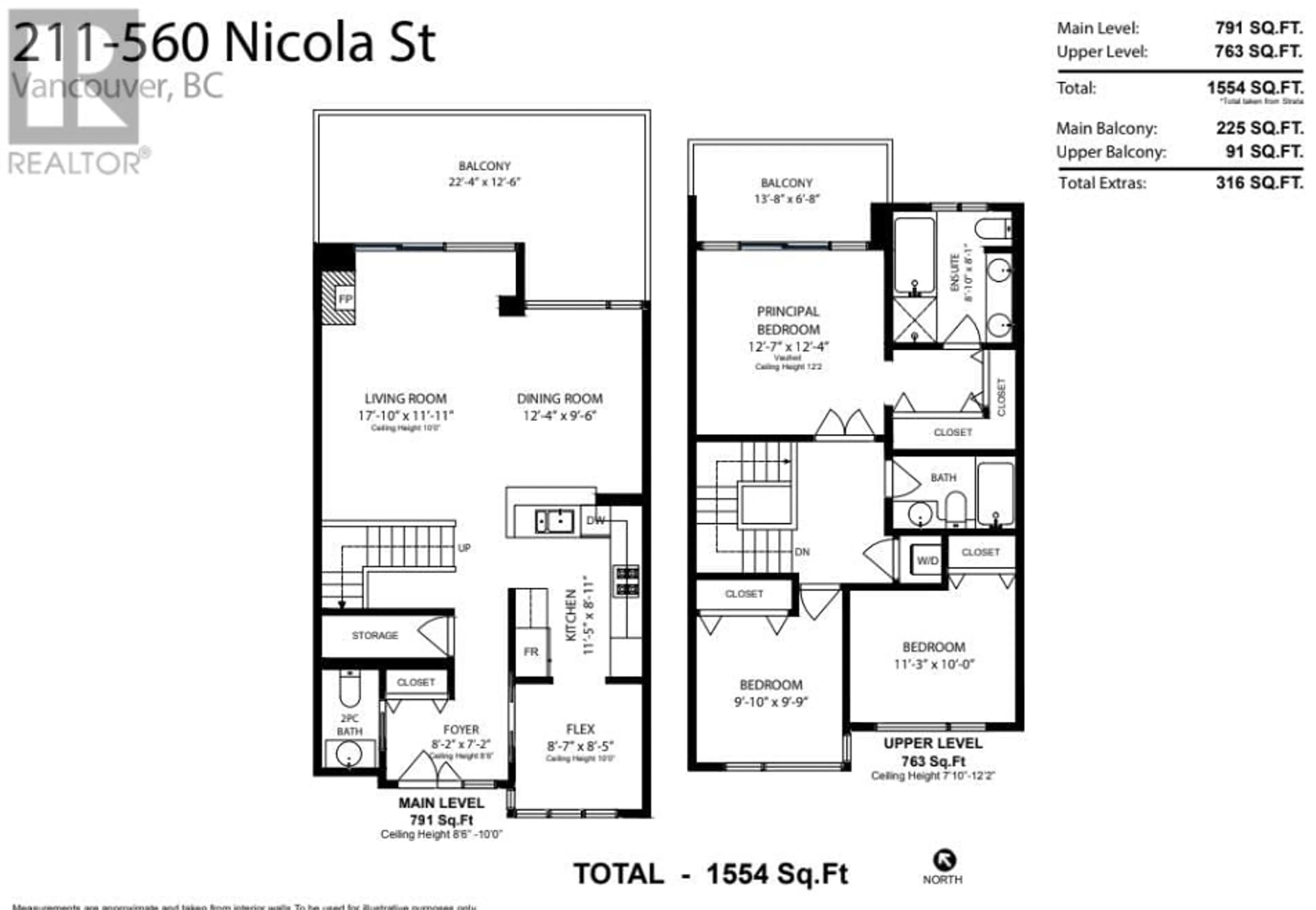 Floor plan for 211 - 560 NICOLA STREET, Vancouver British Columbia V6G3J7