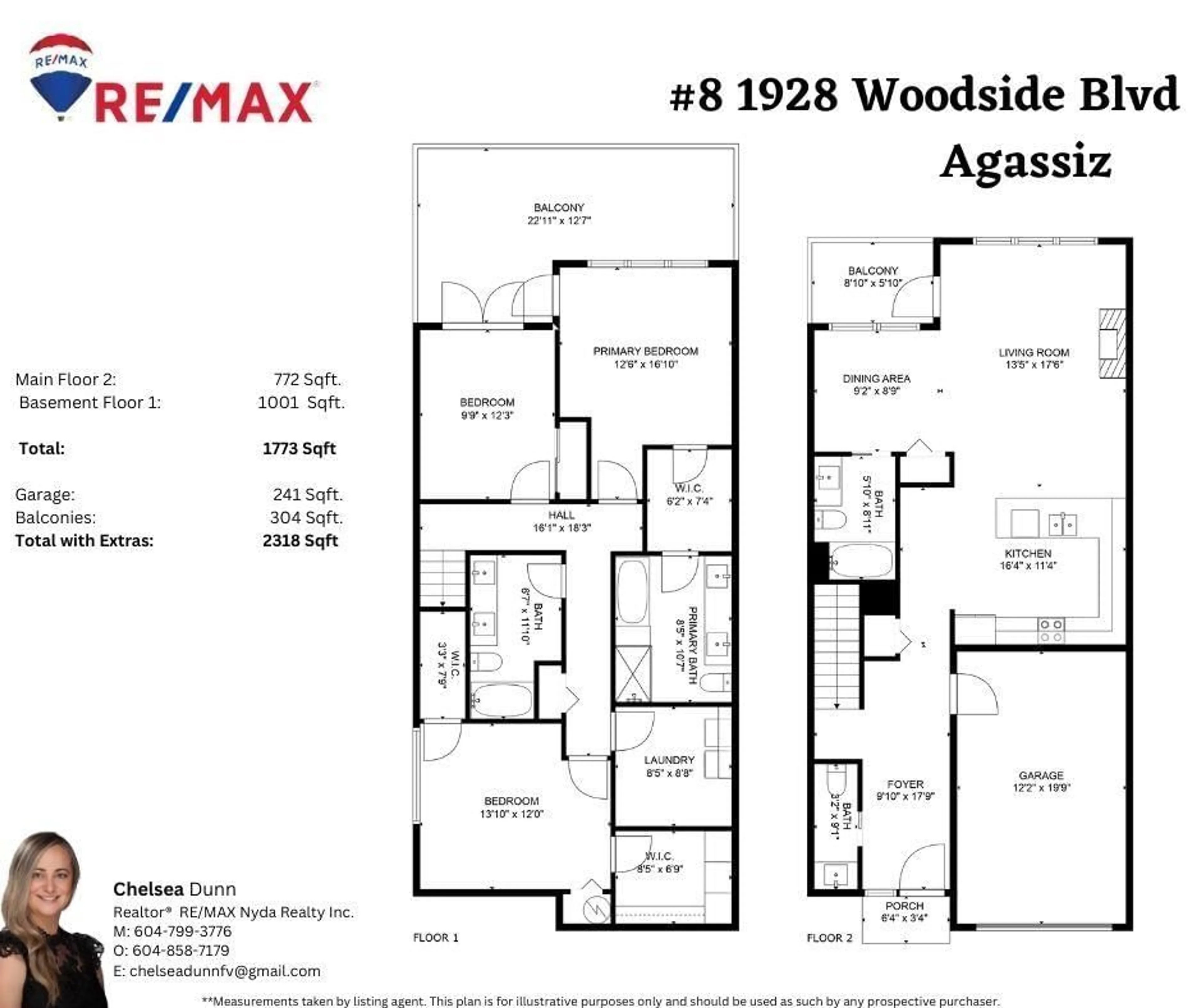 Floor plan for 8 - 1928 WOODSIDE BOULEVARD, Agassiz British Columbia V0M1A1