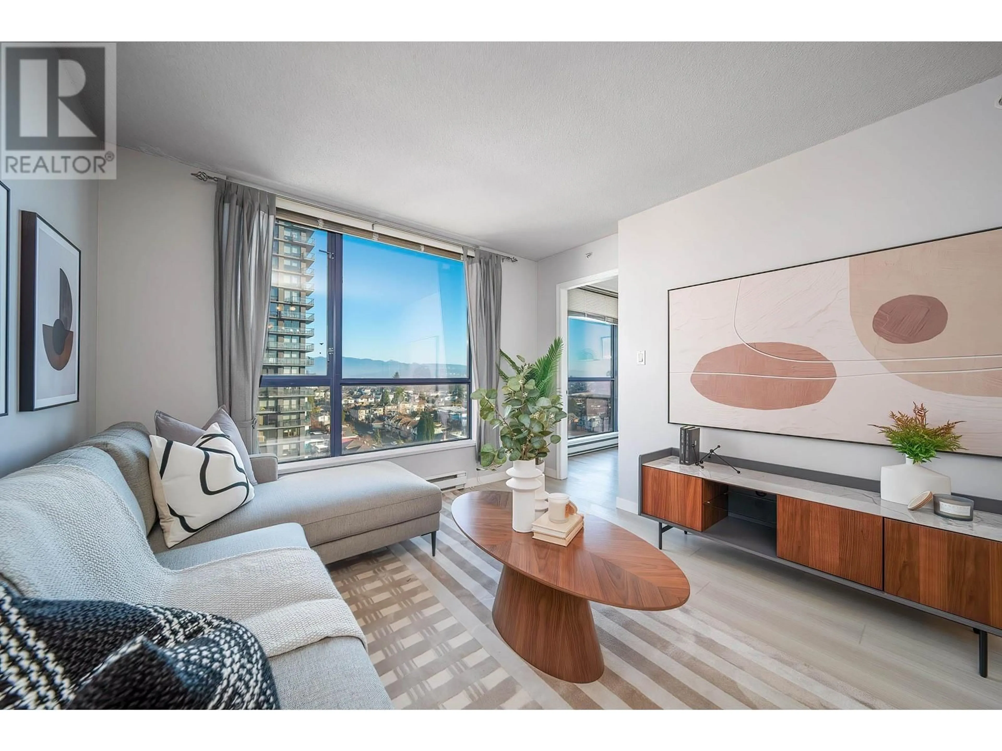 Living room with furniture, unknown for 1606 - 3438 VANNESS AVENUE, Vancouver British Columbia V5R6E7